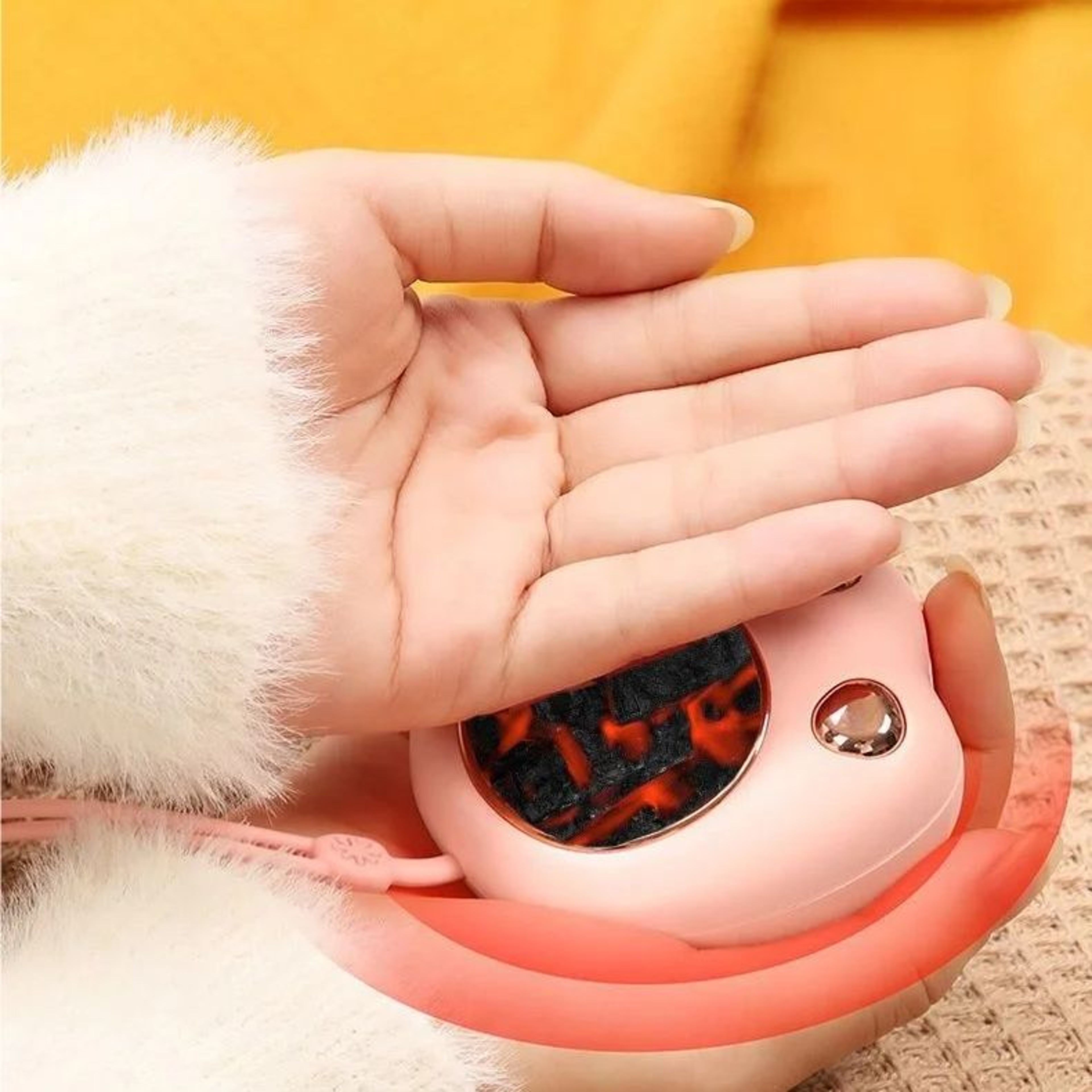 Electric Hand Warmers Rechargeable USB Pocket Hands Heater Portable Handwarmers Cordless Outdoor Wa
