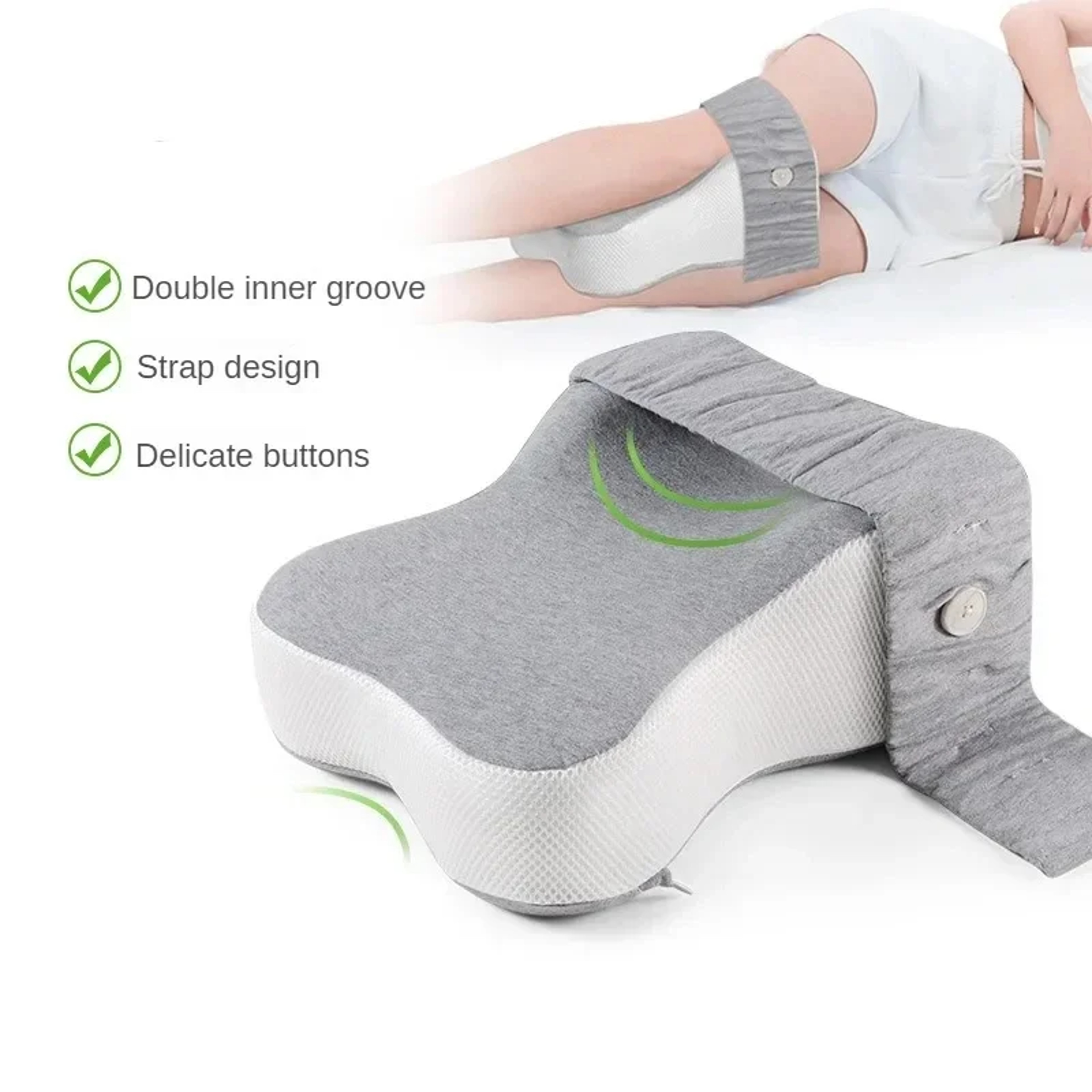 Adjustable Knee Leg Pillow Orthopedic Slow Rebound Memory Cotton Clamp Pillow Maternity Foot Pillow 1