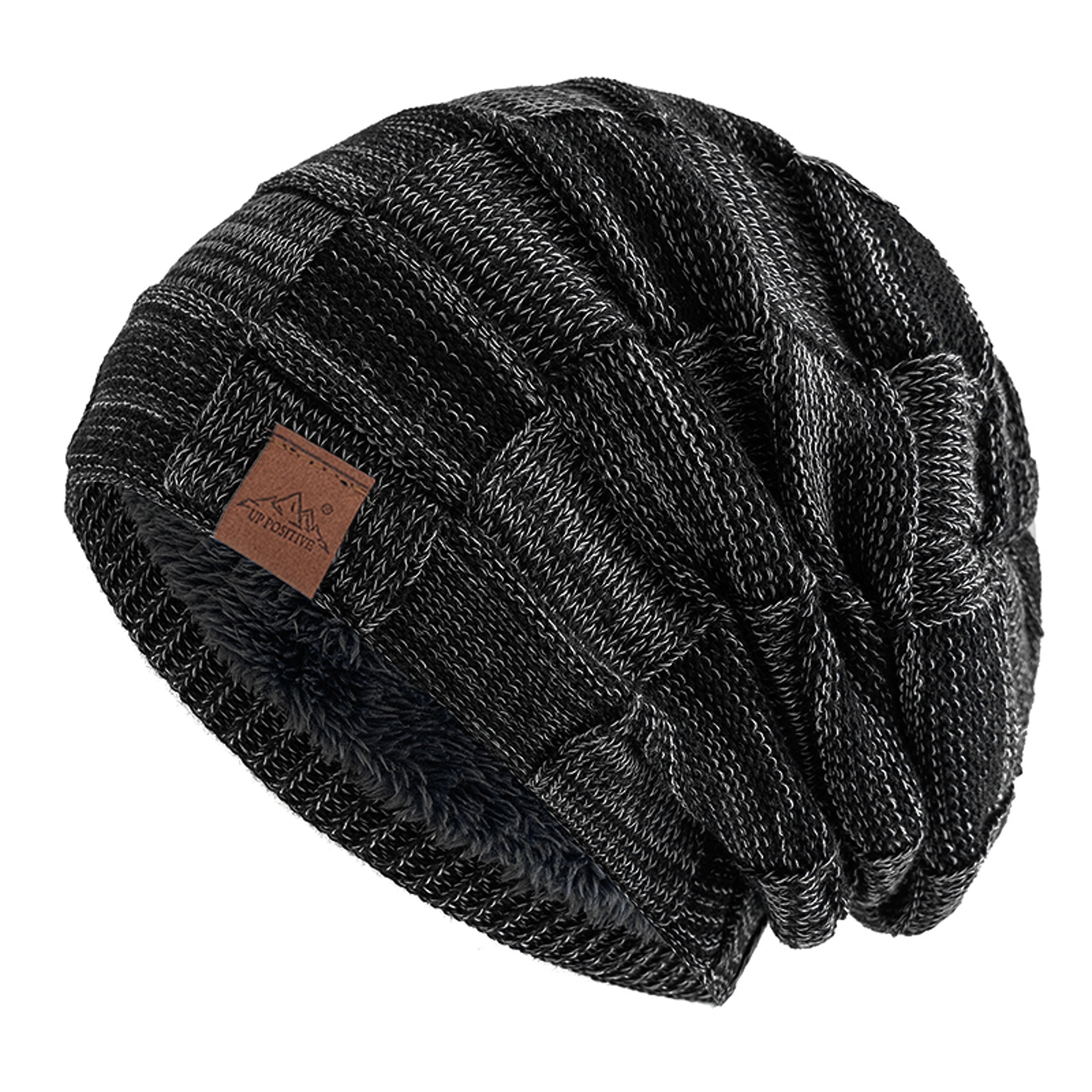 Women Winter Hats Fashion Slouchy Warm Beanie Multicolor Mixing Color Streetwear Cap 5