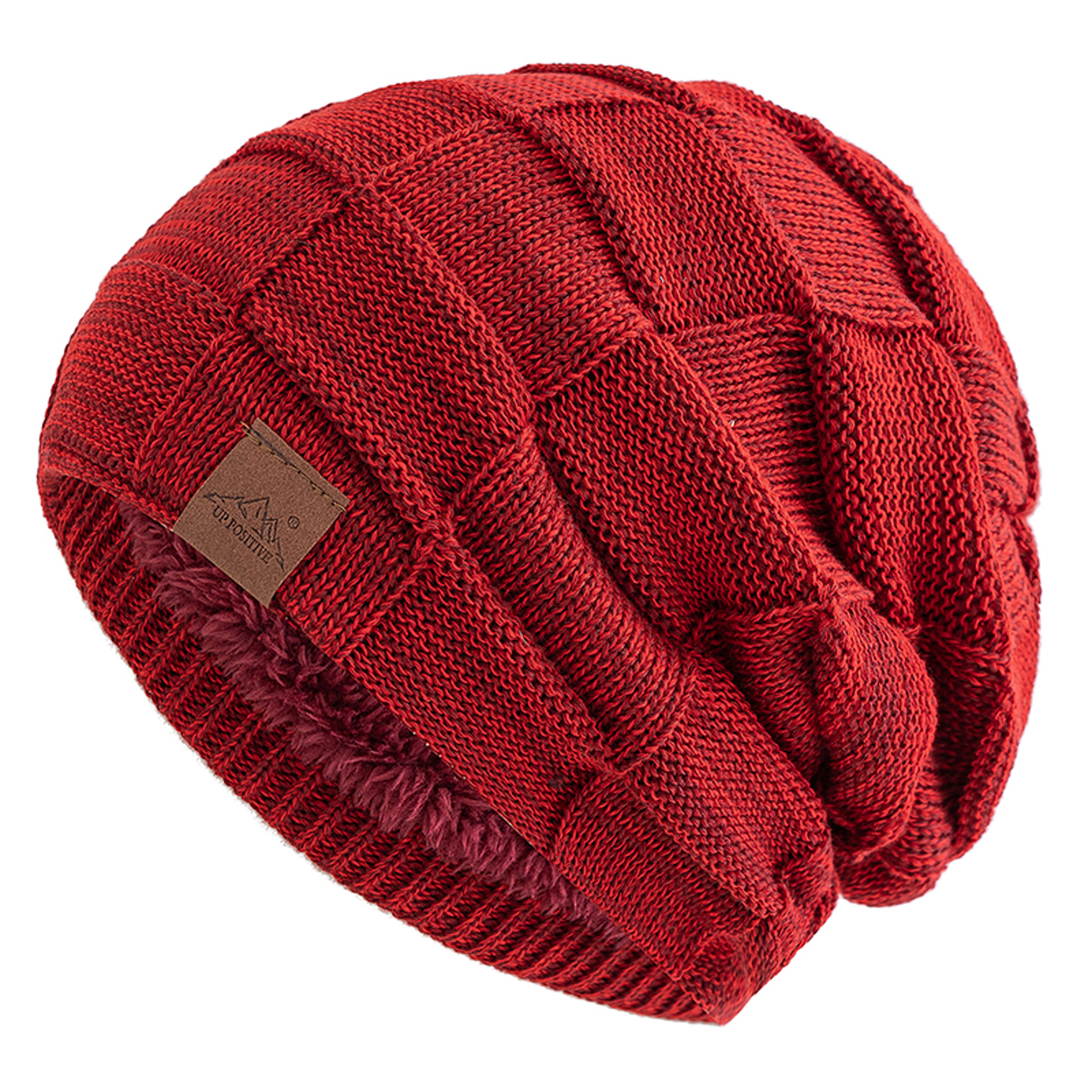 Women Winter Hats Fashion Slouchy Warm Beanie Multicolor Mixing Color Streetwear Cap 7
