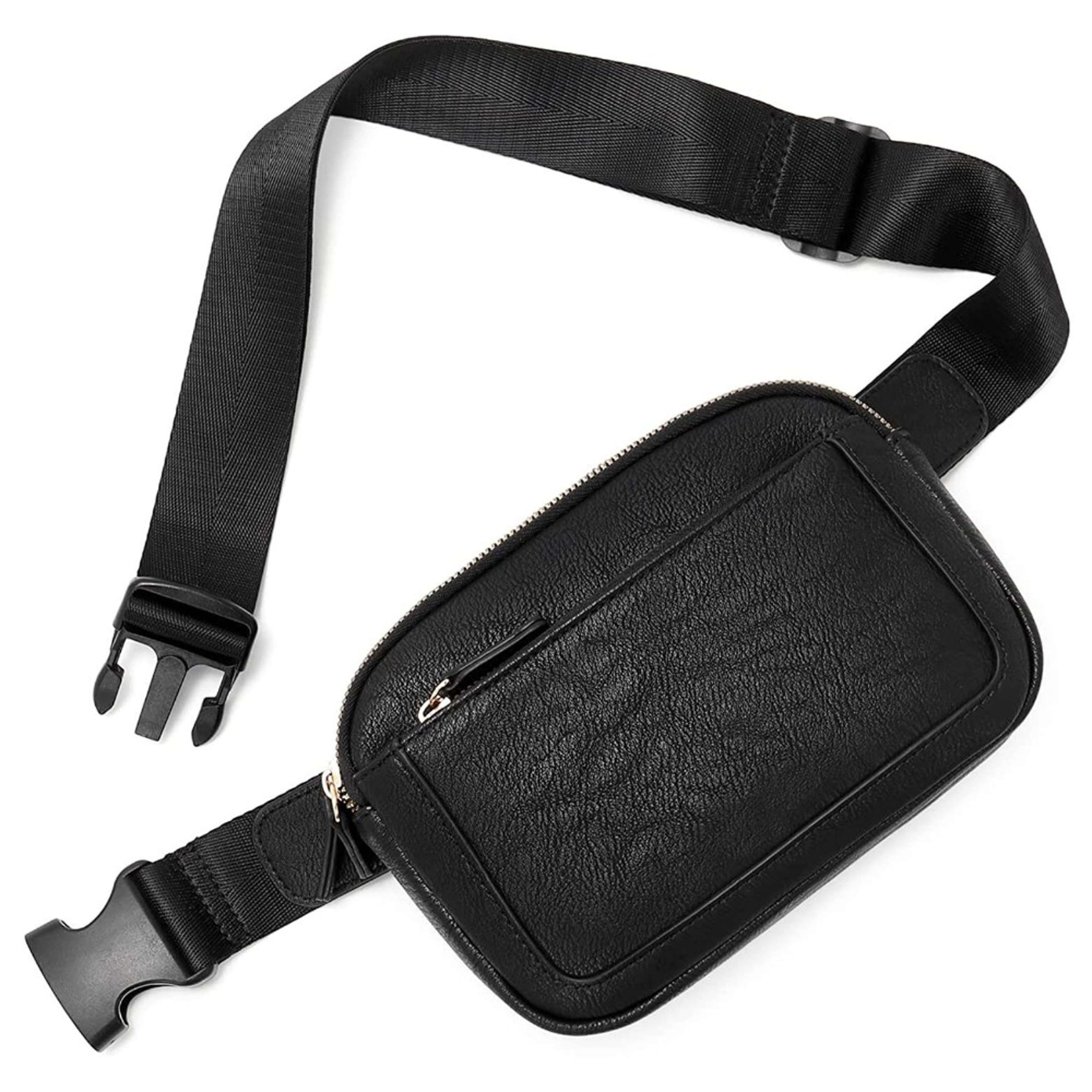 Women's PU Leather Fanny Pack, Adjustable Strap Crossbody Chest Bag, Fashion Waist Bag with Card Pocket for Outdoor Use – view 8