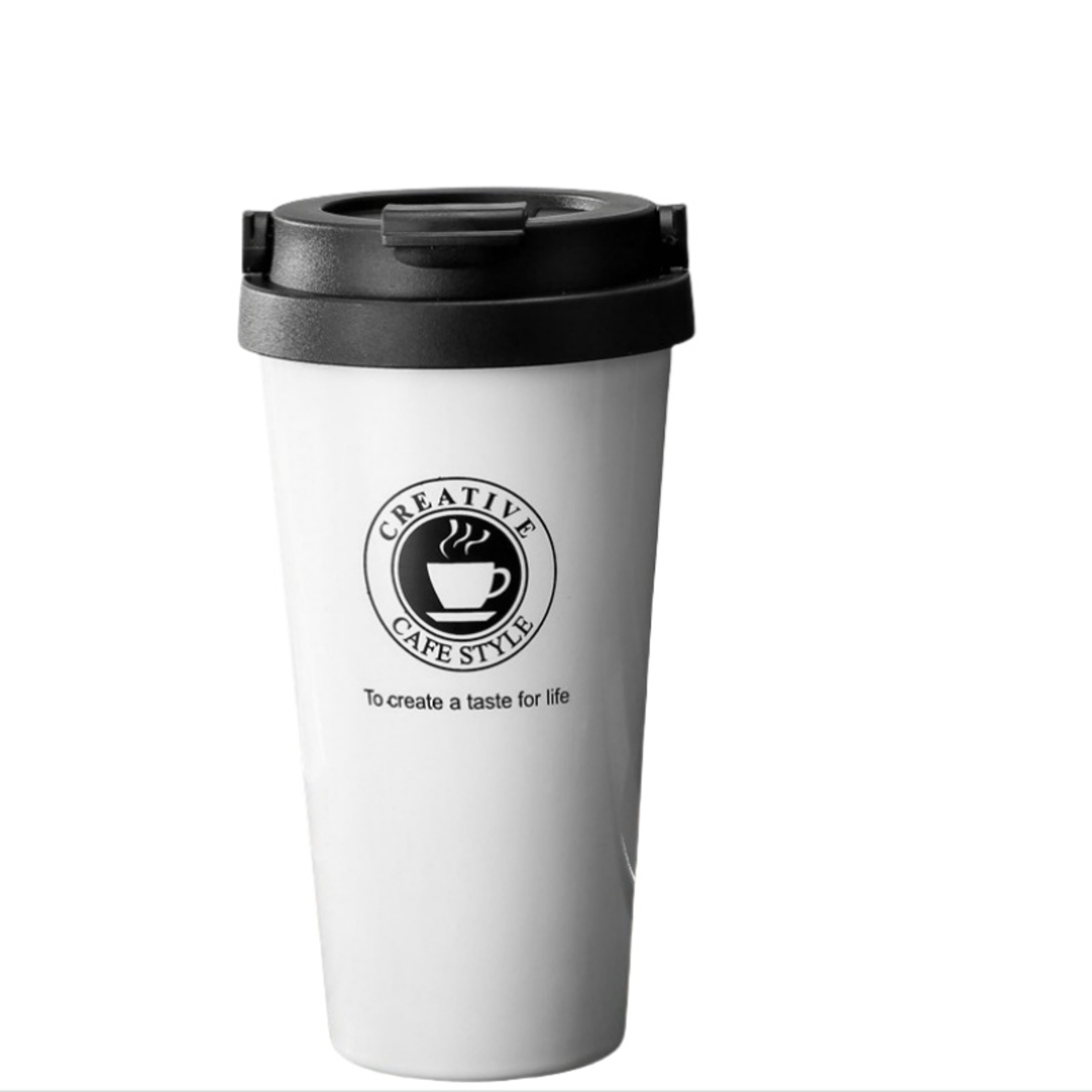 Portable Office Coffee Cup, Double-layer Vacuum Thermos, New American Simple Large-capacity Mug with Rope – view 11