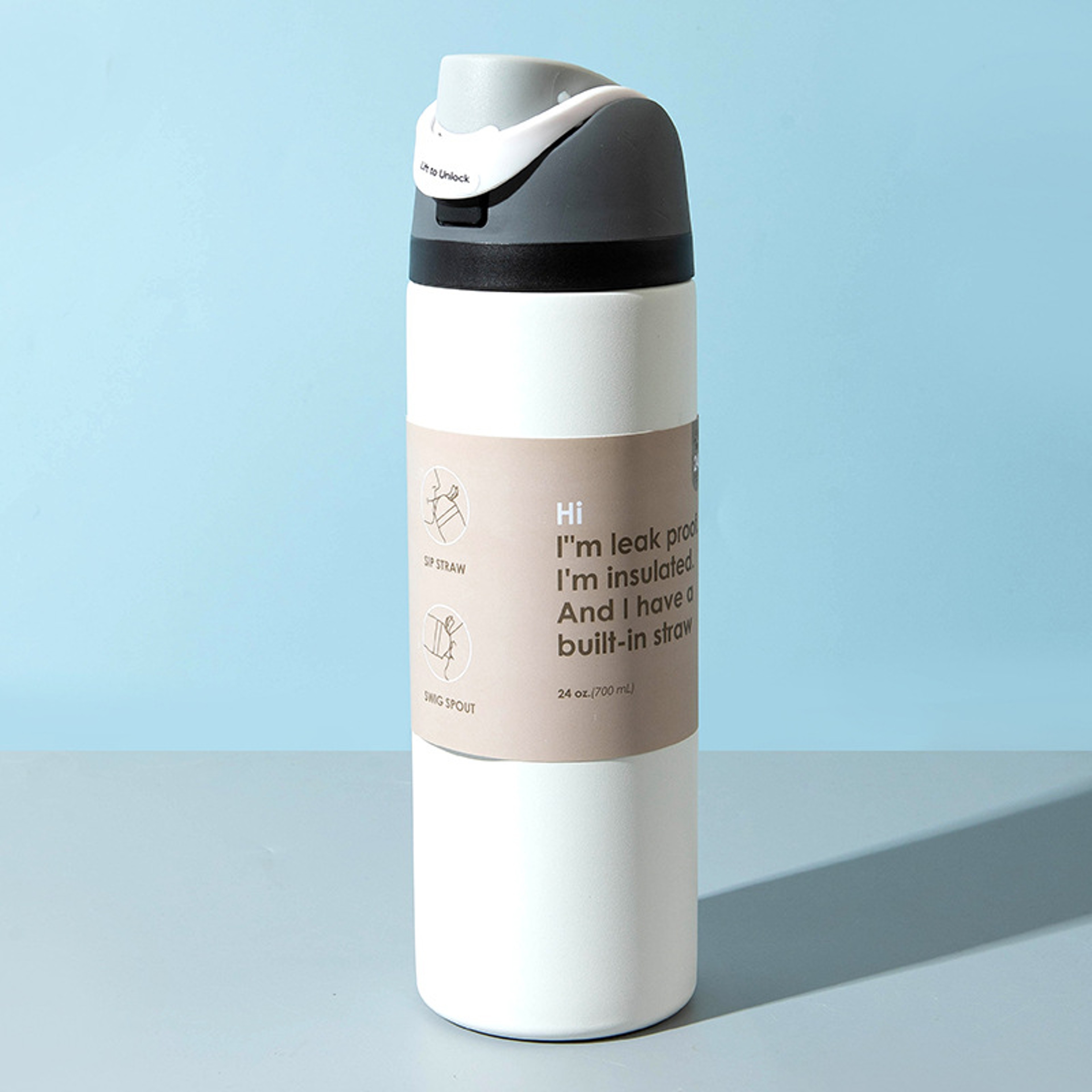 Stainless Steel Insulated Sports Cup Portable Water Bottle BestSelling LargeCapacity Handheld Cup 4