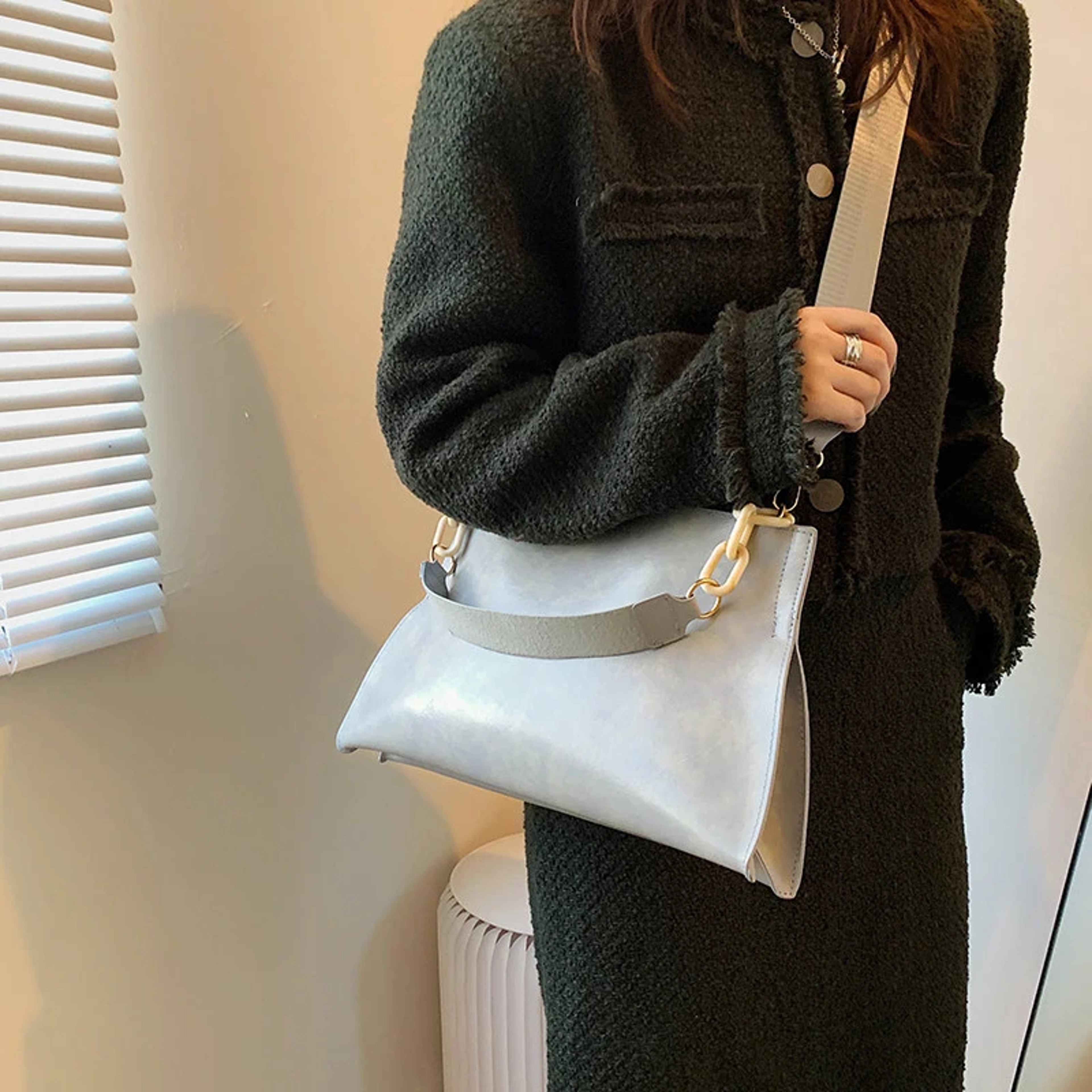 Fashion Shoulder Bag For Women Soft Synthetic Leather Crossbody New Design Large Capacity Female Un 3