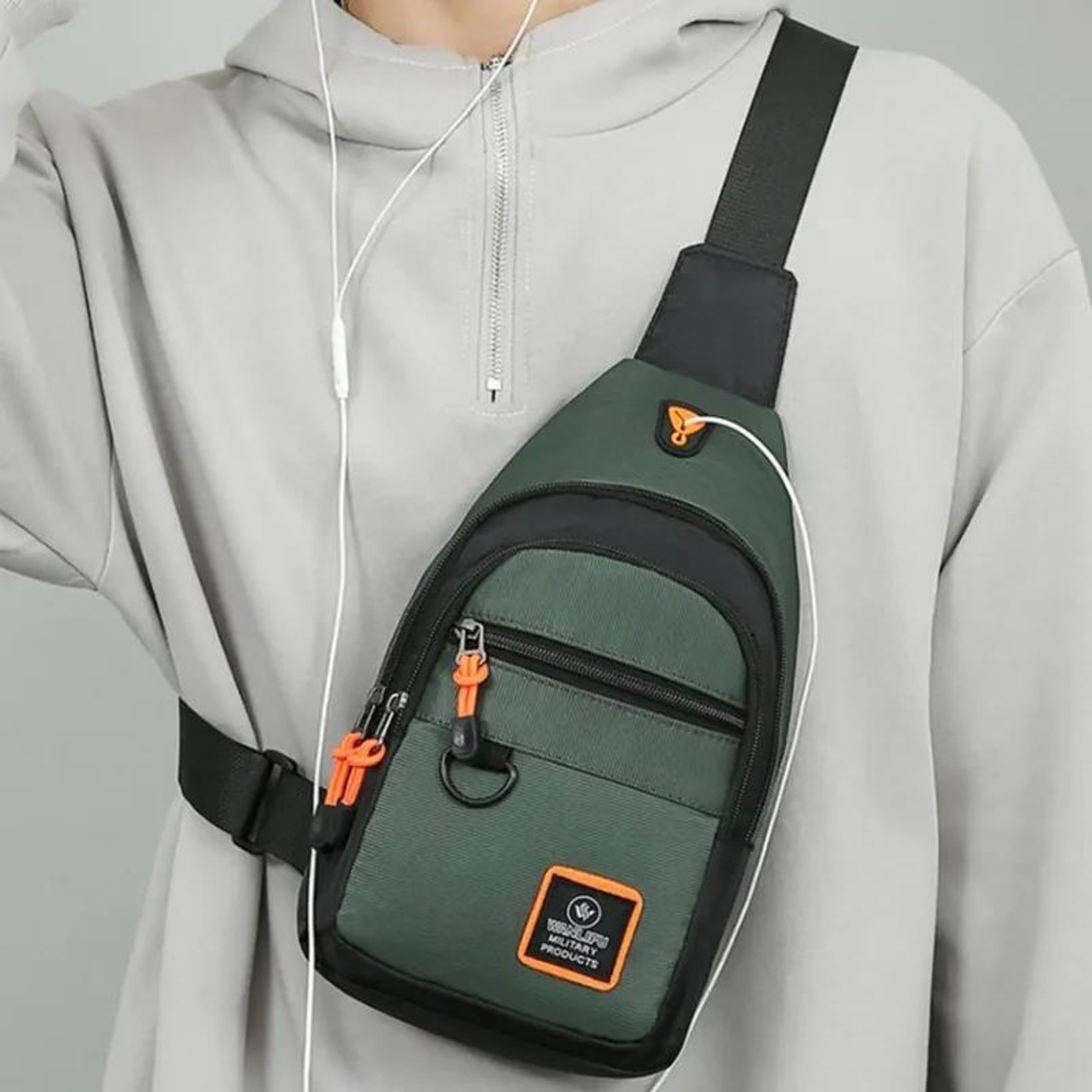 Business Chest Crossbody Portable New Men Shoulder Bag MultiLayer Single 6