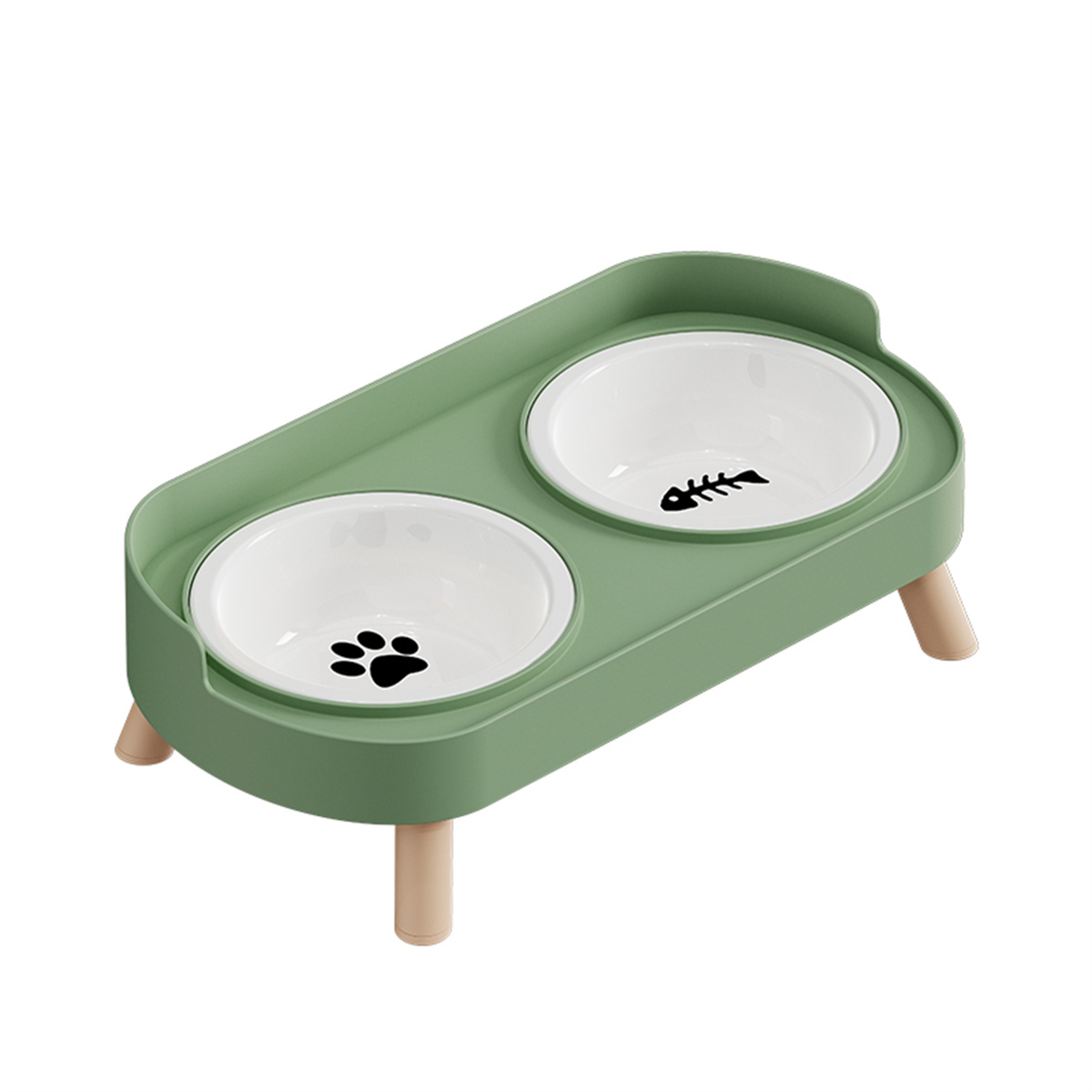 Fashionable Stainless Steel Dog and Cat Double Bowl, Large Capacity, Colorful Dopamine Pet Feeder – view 7