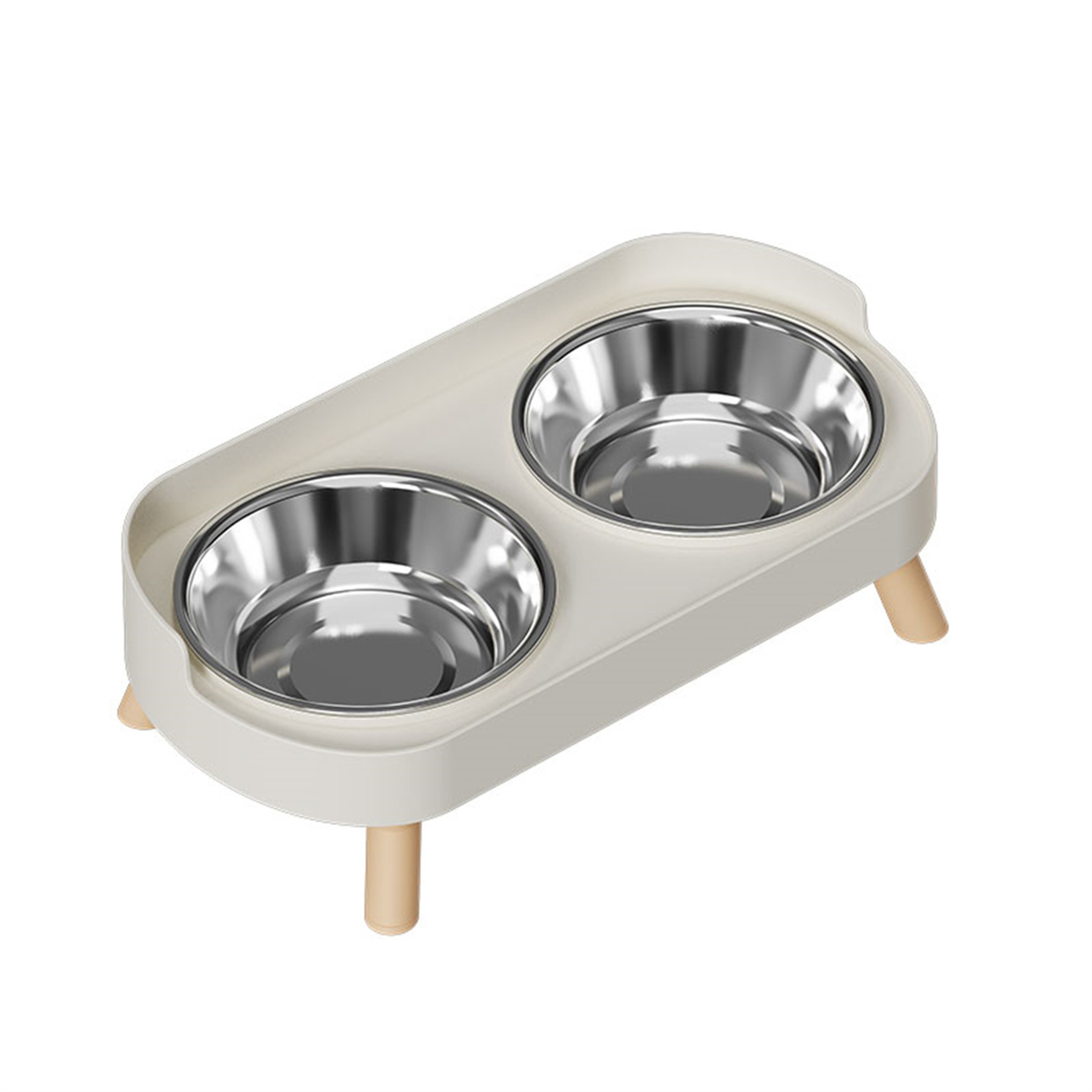 Fashionable Stainless Steel Dog and Cat Double Bowl, Large Capacity, Colorful Dopamine Pet Feeder – view 14