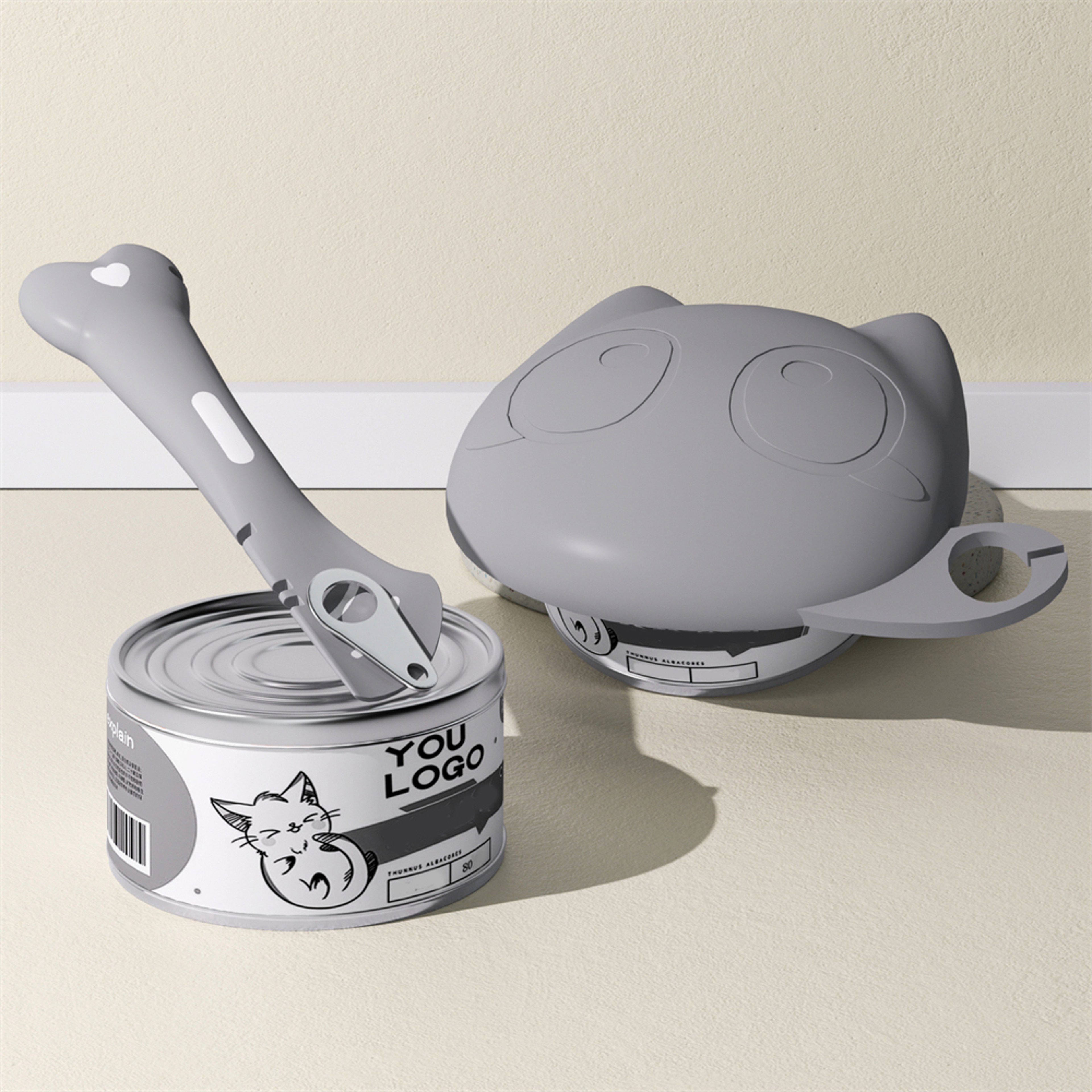 Multifunctional Pet Wet Food Feeding Scoop Silicone Cat Food Can Lid And Spoon Set Can Opener For S 2