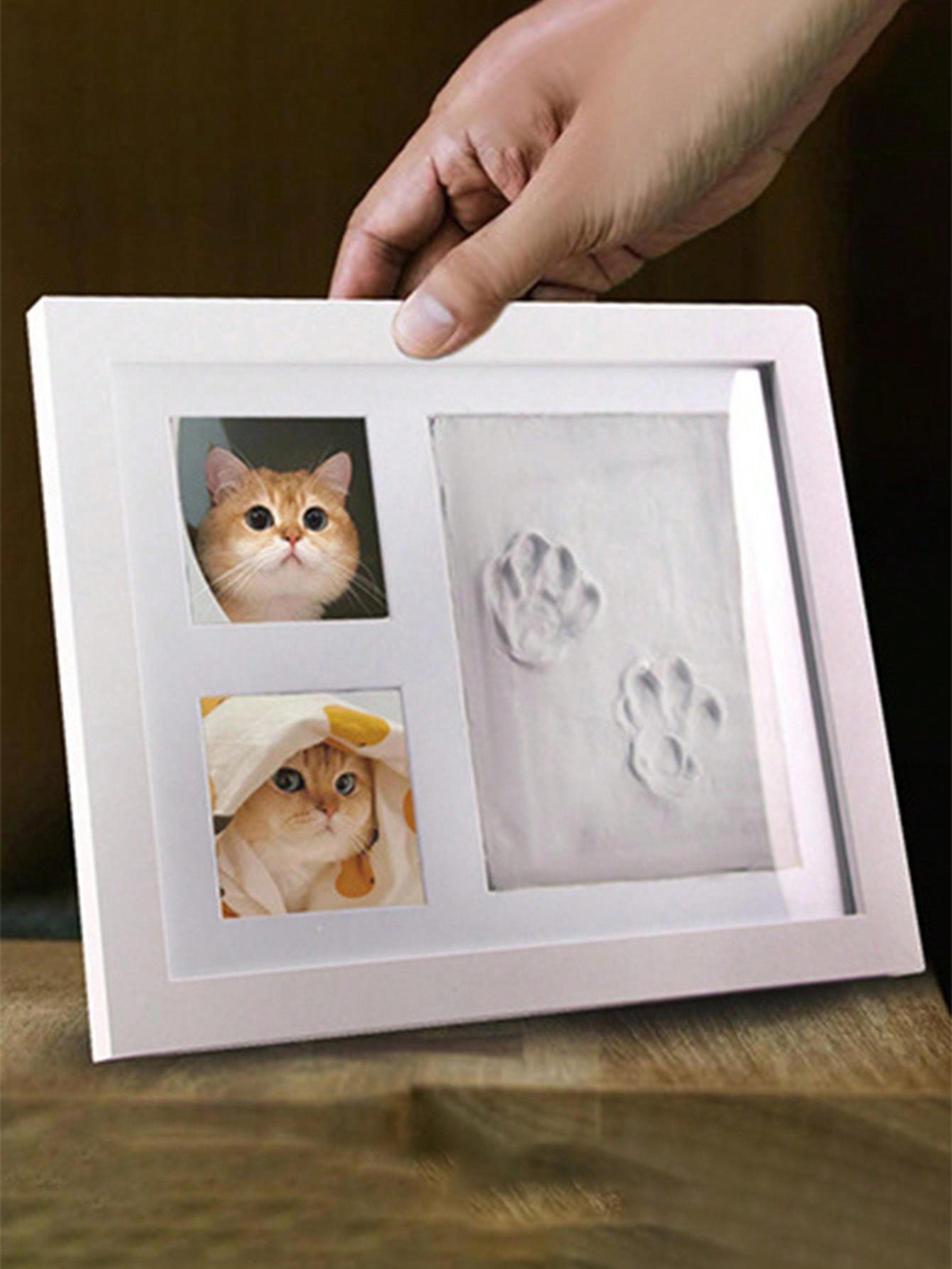 Baby Hand and Foot Print Photo Frame Dog Paw Print Commemorative – view 5