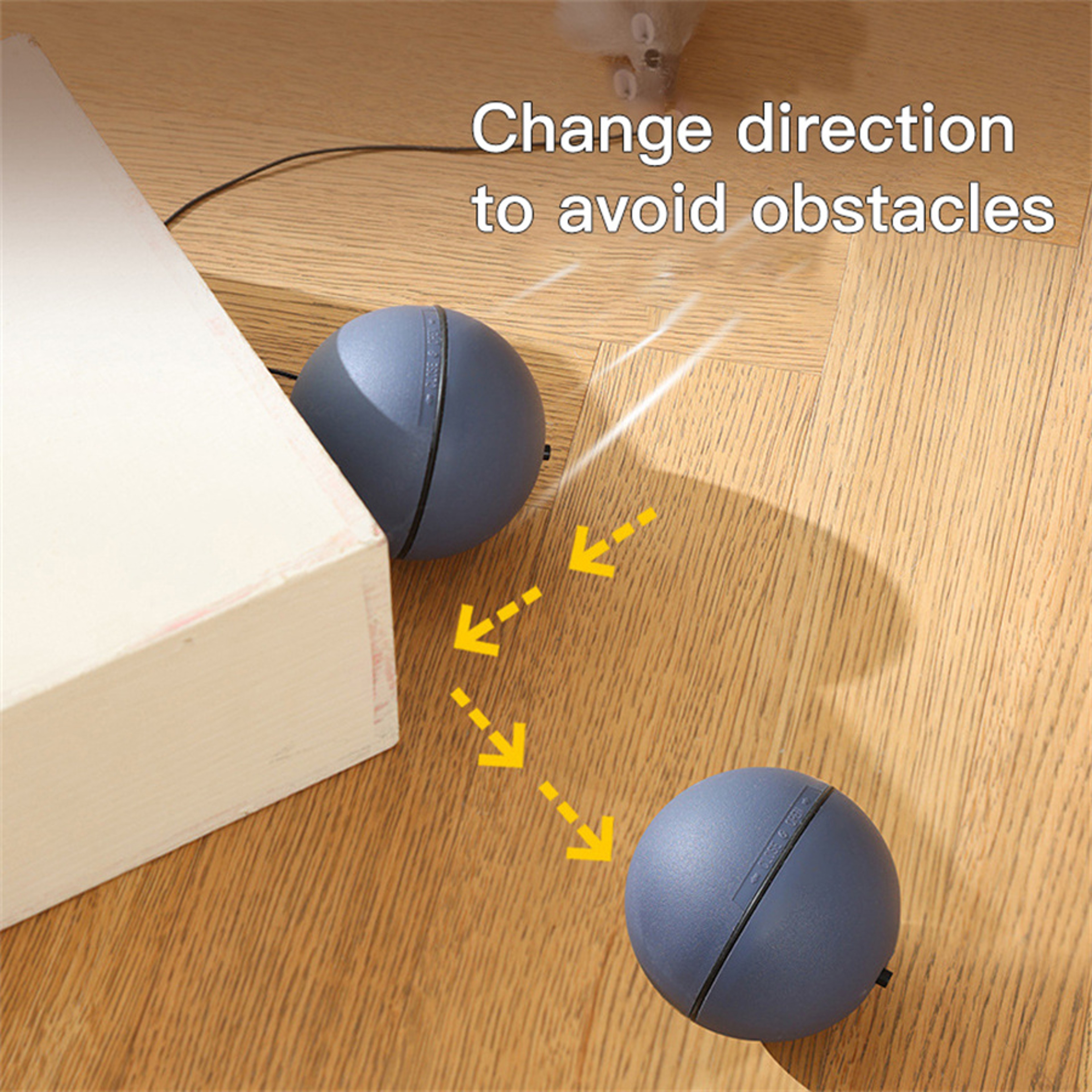 BatteryPowered Interactive Cat Toy Ball With Tracking Mouse  Automatic Rolling Teaser For Cats Of A 5