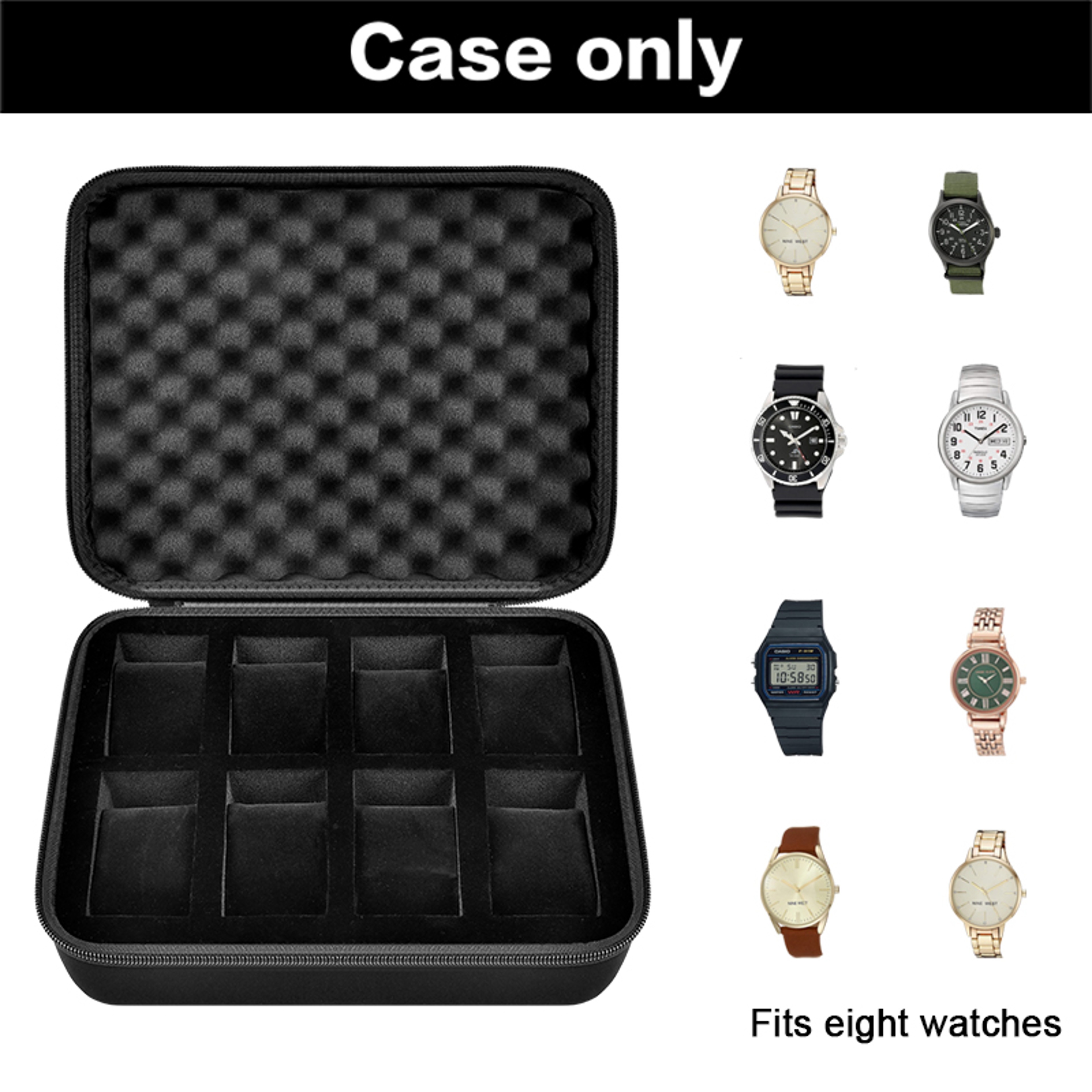 Watch Box Organizer For Men Watch Storage Display Case Fits All Wristwatches And Smart Watches 1