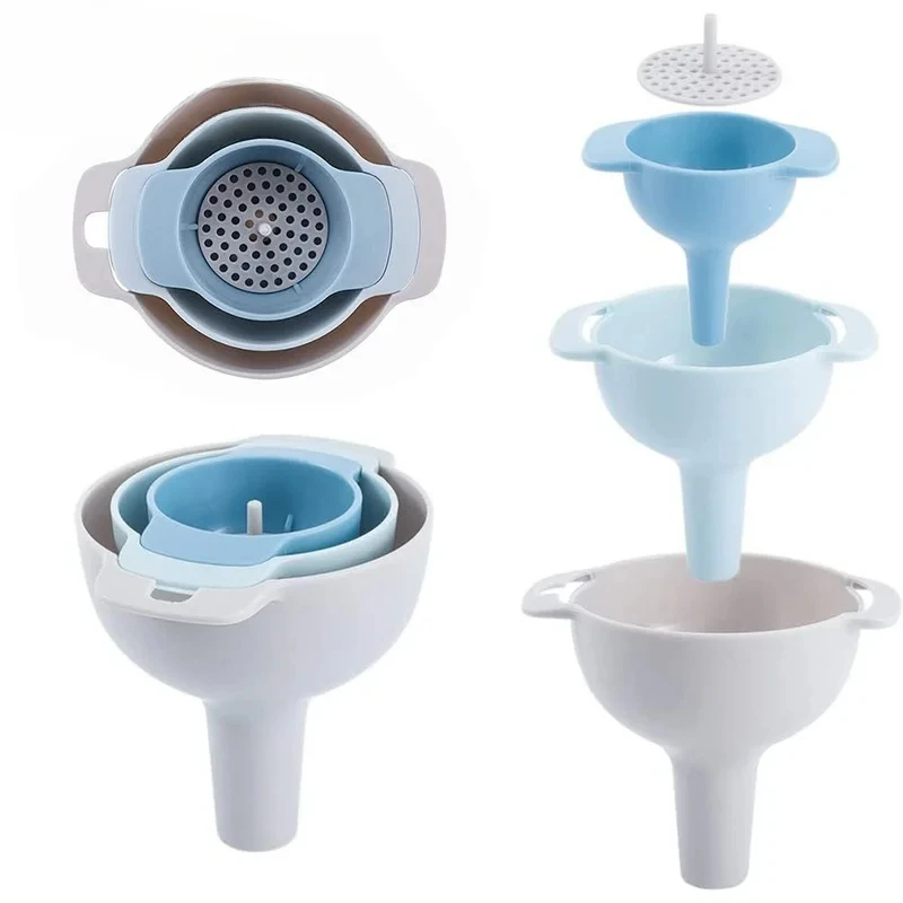 FoodGrade BPAFree Funnel Set For Oil And Liquid Transfer 2