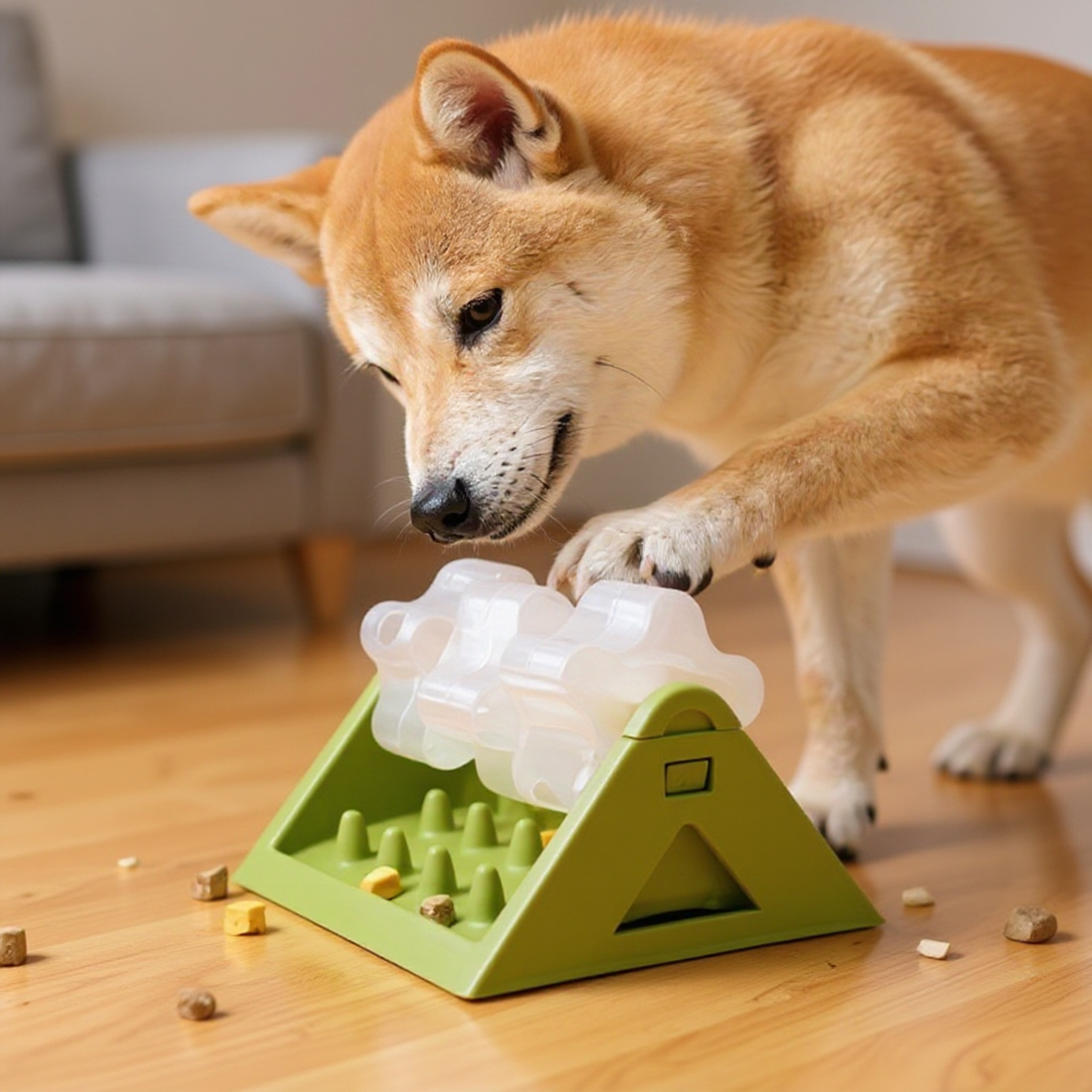 Durable Interactive Dog Food Dispenser SlowFeeding Puzzle Feeder LeakProof Design For Healthier Dig 0