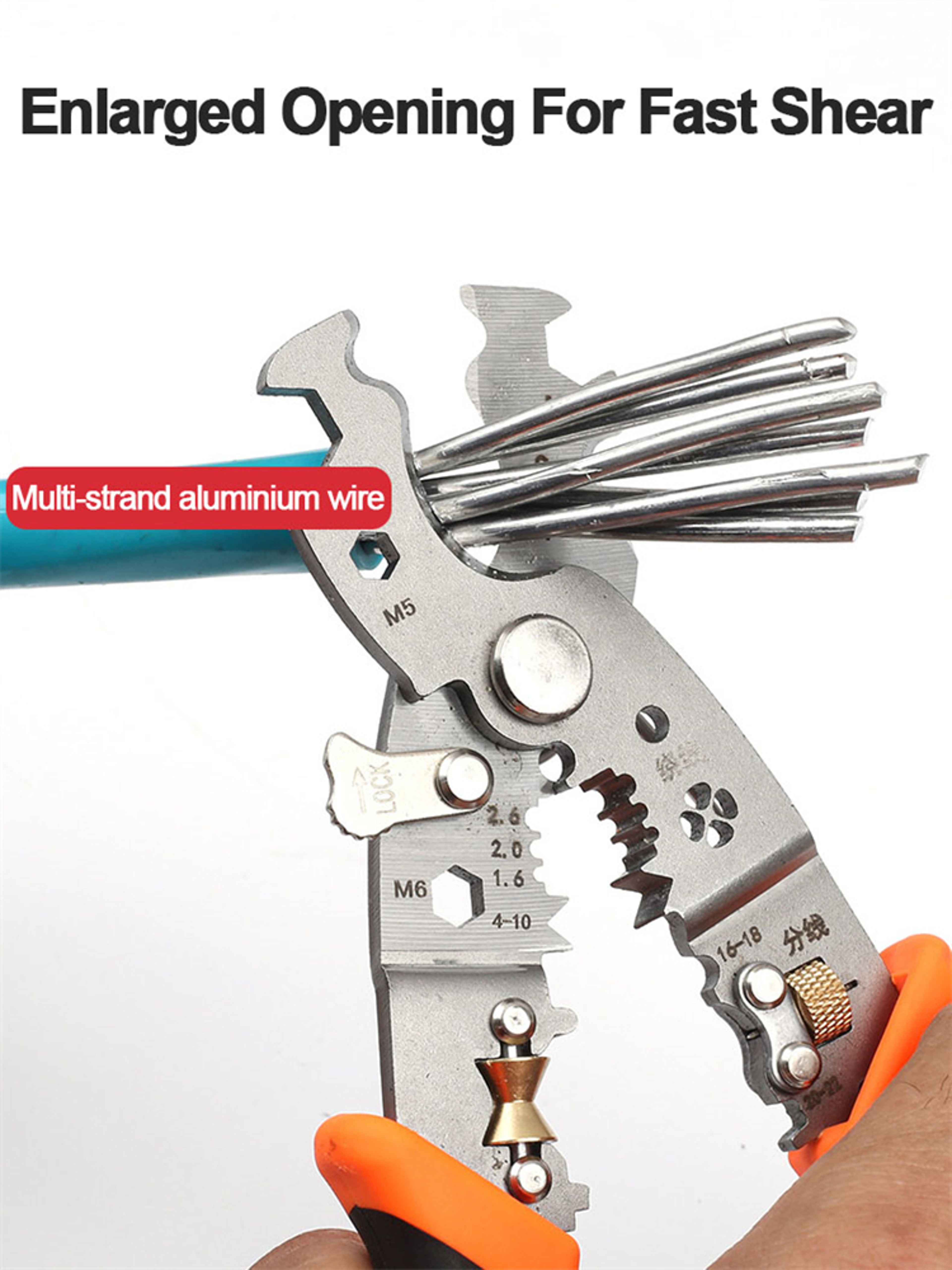 Adjustable Electrical Wire Stripping Pliers Terminal Hand Tool – view 3