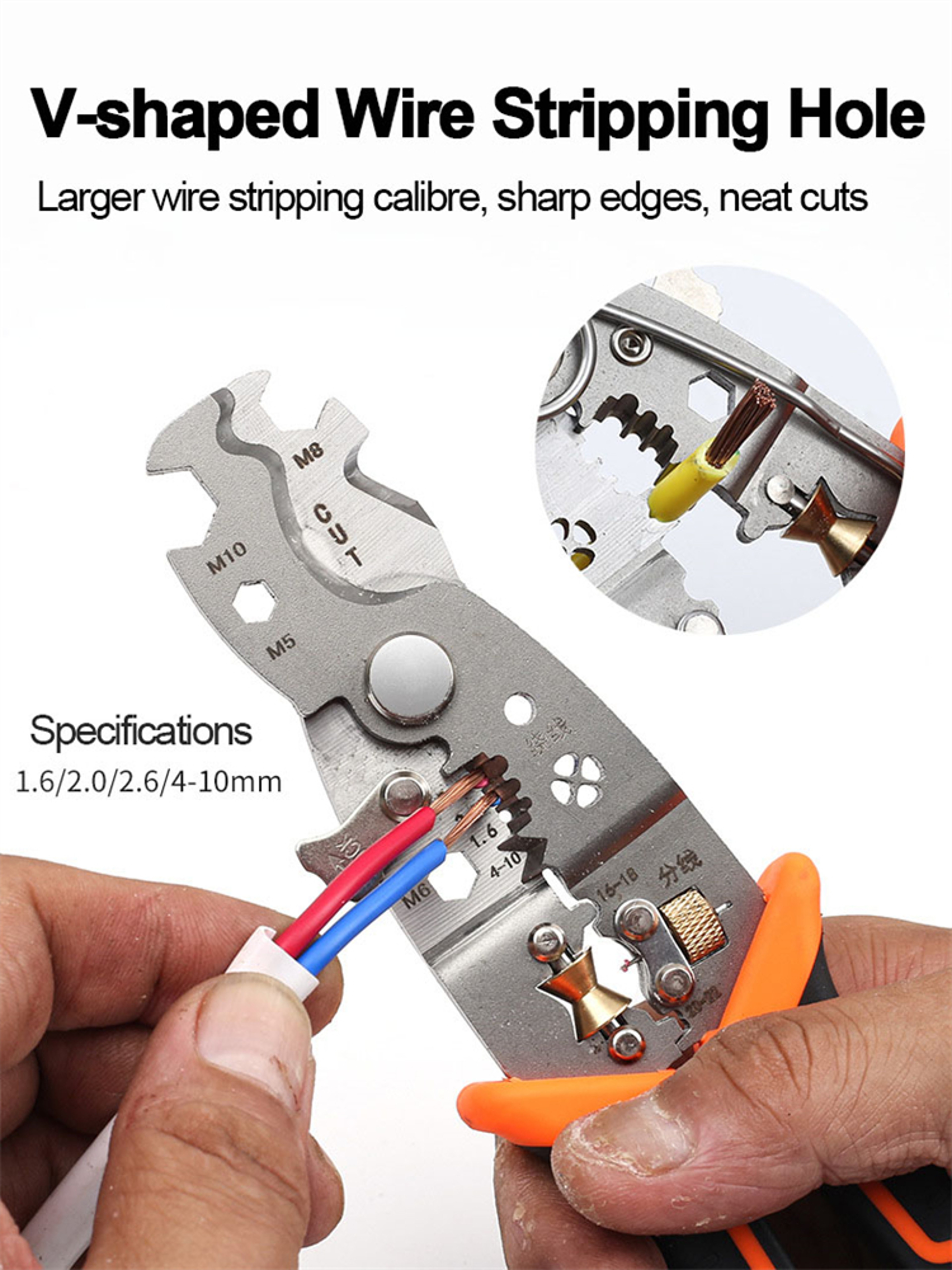 Adjustable Electrical Wire Stripping Pliers Terminal Hand Tool – view 5