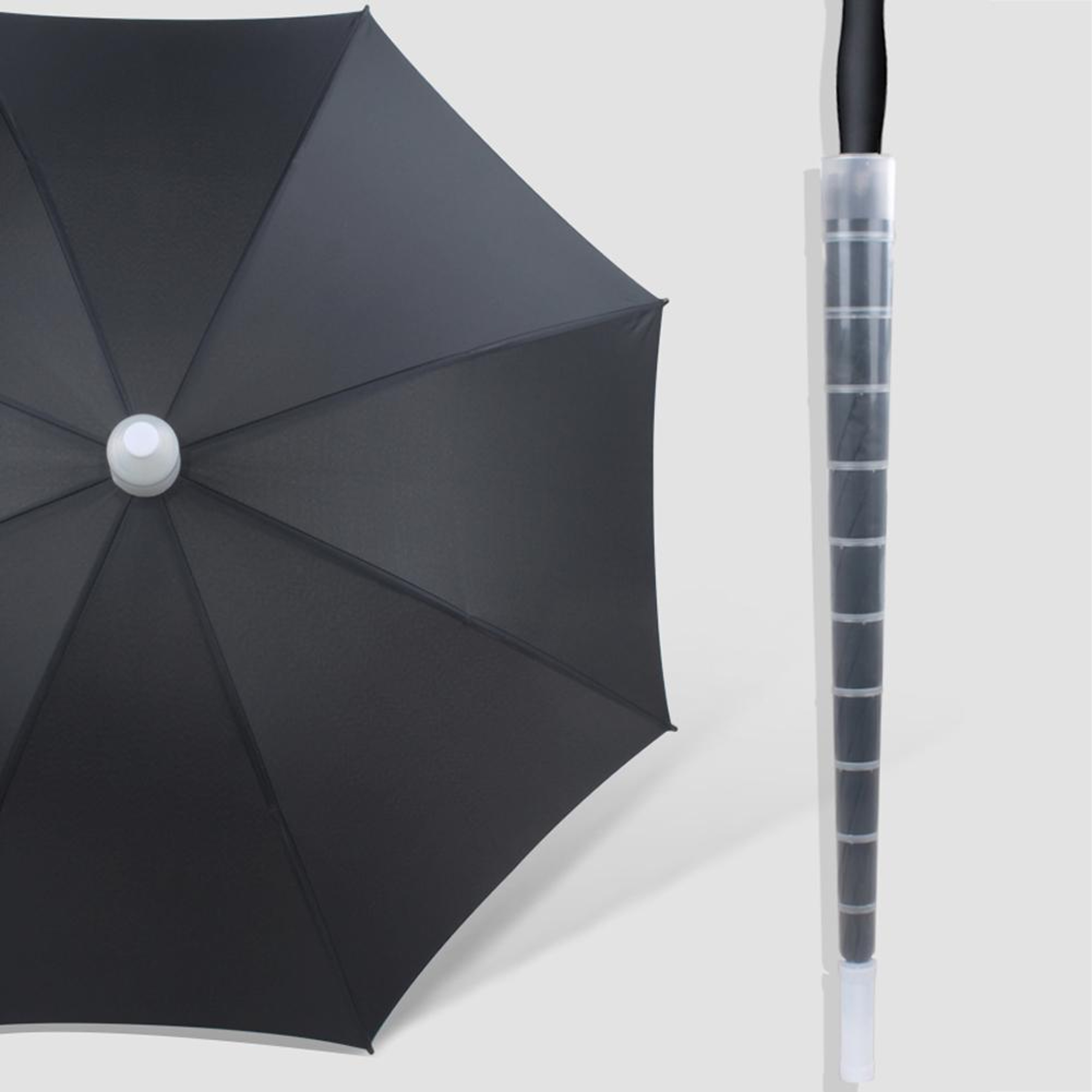 Umbrella Waterproof Sleeve, Transparent Telescopic Cover, Non-Drip Retractable Umbrella Protection – view 5