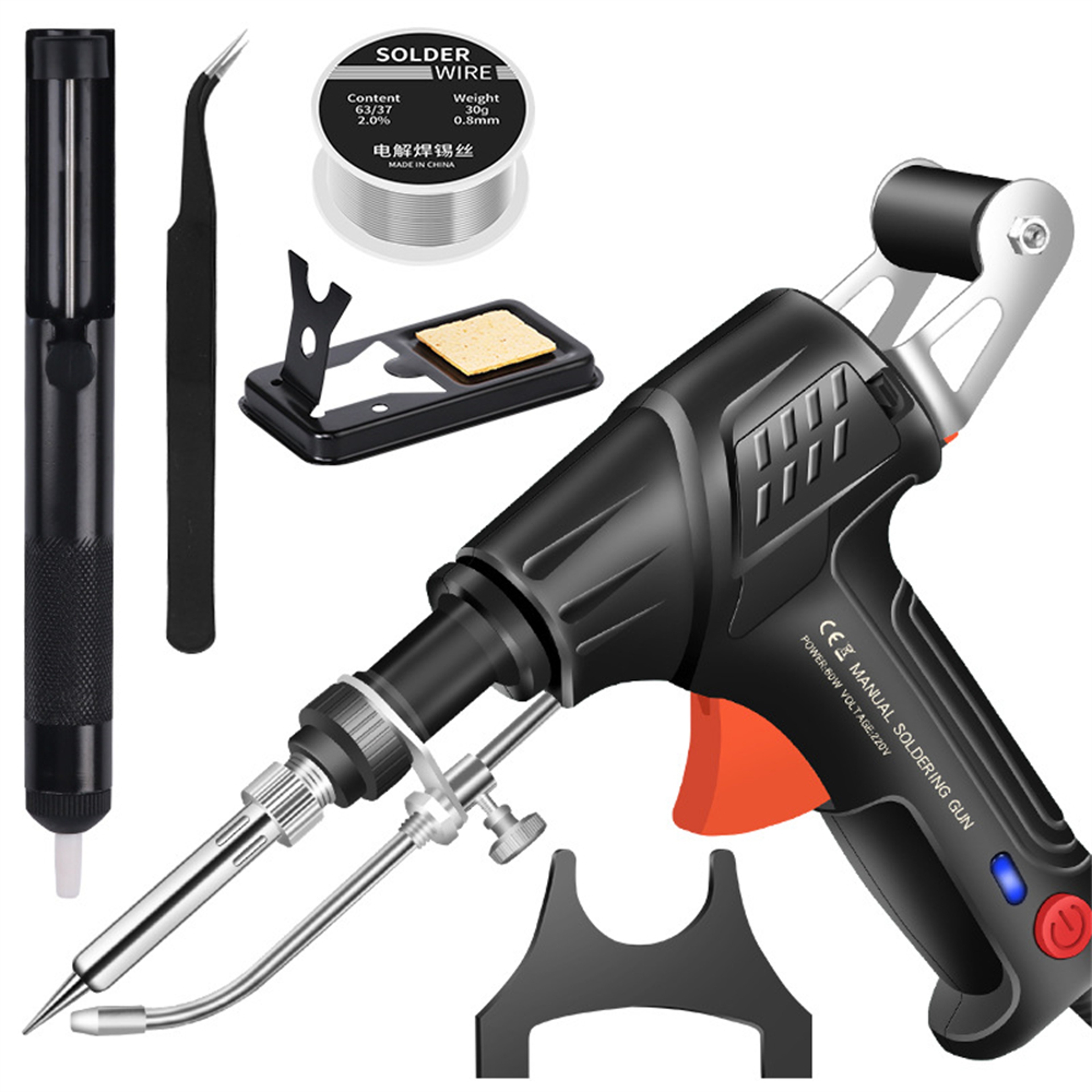 Internally Heated Welding Tools Soldering Iron Gun Set 0