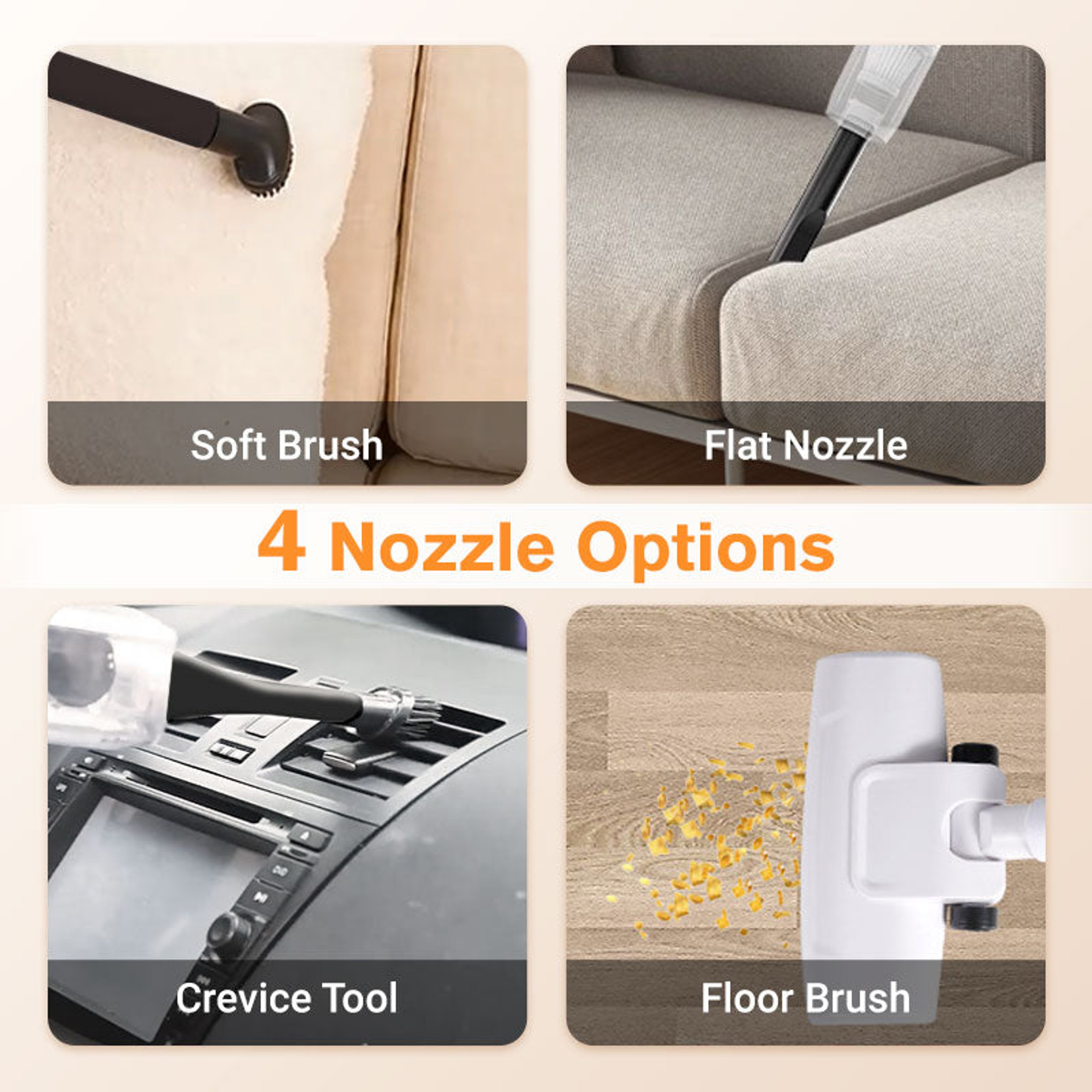High-Power Rechargeable Cordless Vacuum Cleaner for Household & Car – Dry Wet Dual-Use Portable Sweeper – view 4