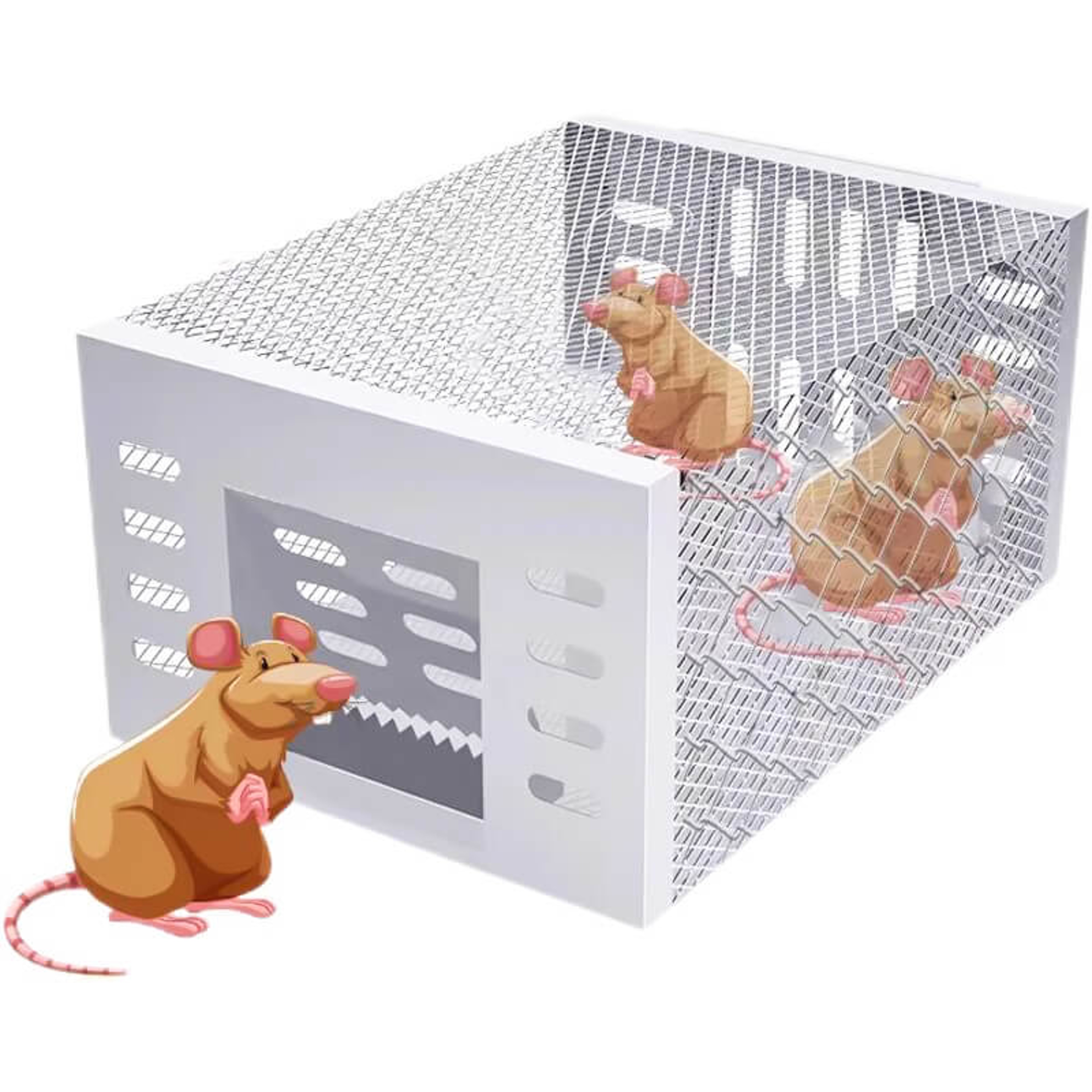 Automatic Continuous Cycle Mouse Trap, High Efficiency, Safe and Harmless Household Rat Catching Artifact – view 7