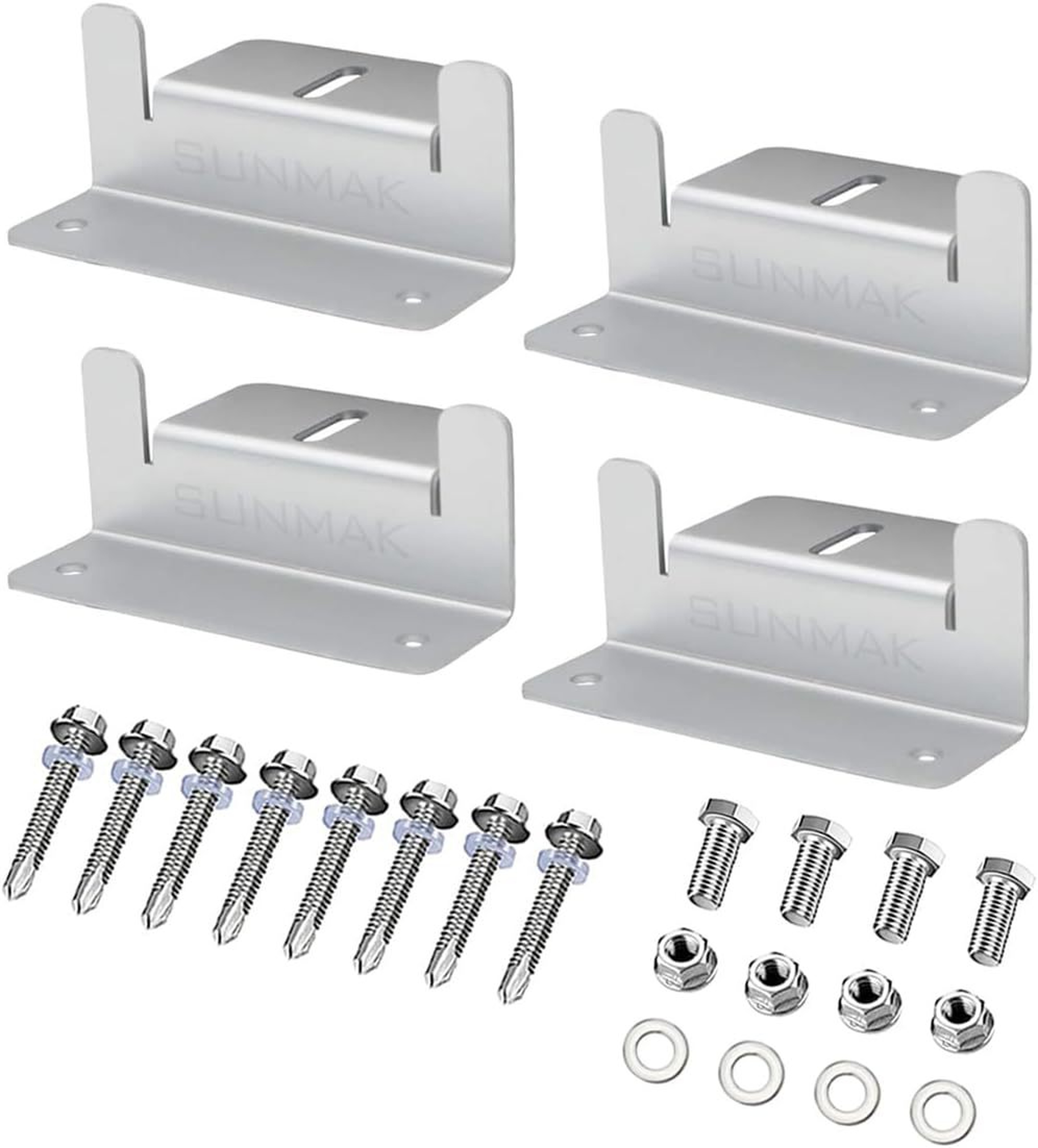 PV Panel Roof Solar Mounting Kit Aluminum Brackets For Car Boat RV Yacht Installation 0