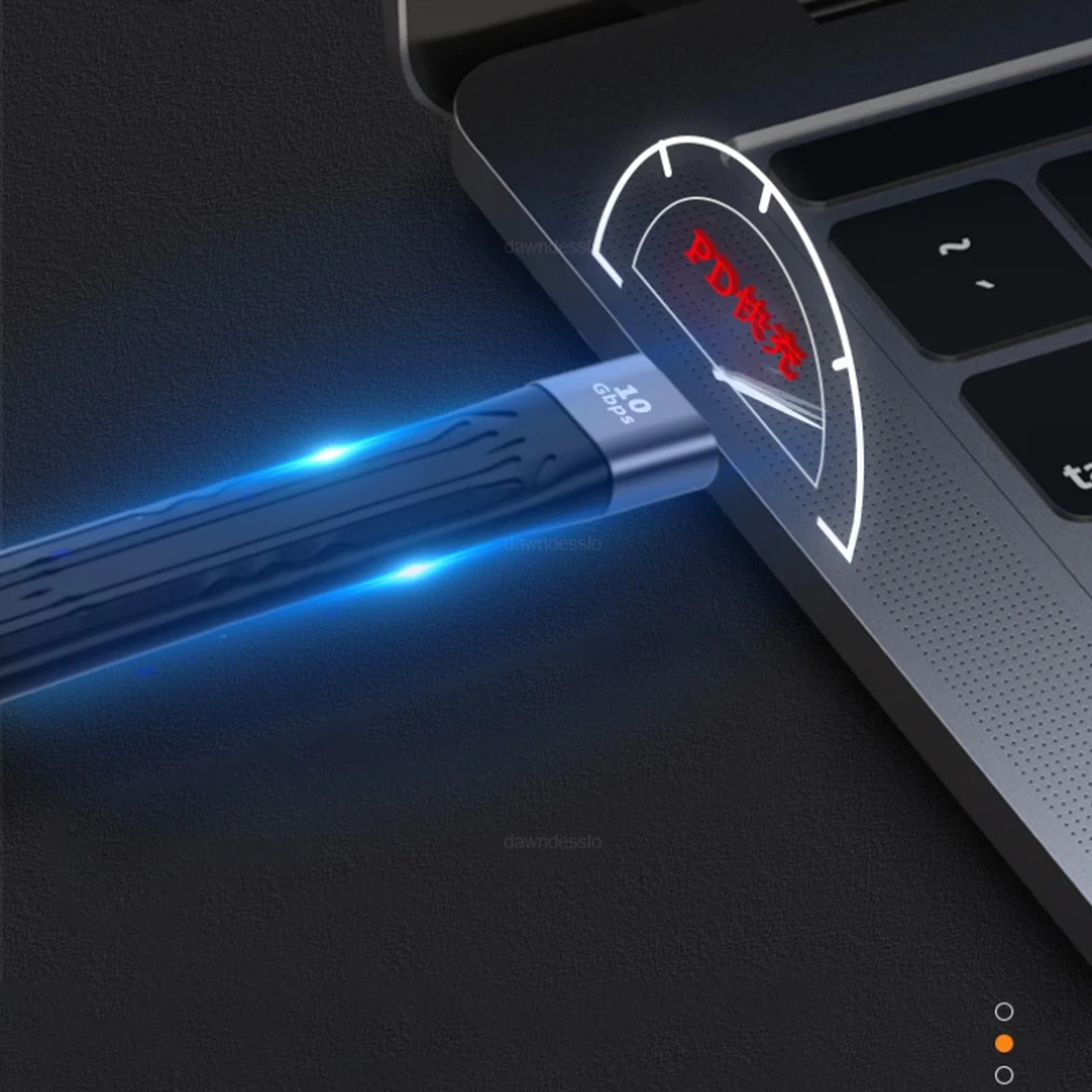 USB Ultra Short USB to Type C Cable, Quick Charge, Sync Data Cord for laptop – view 4