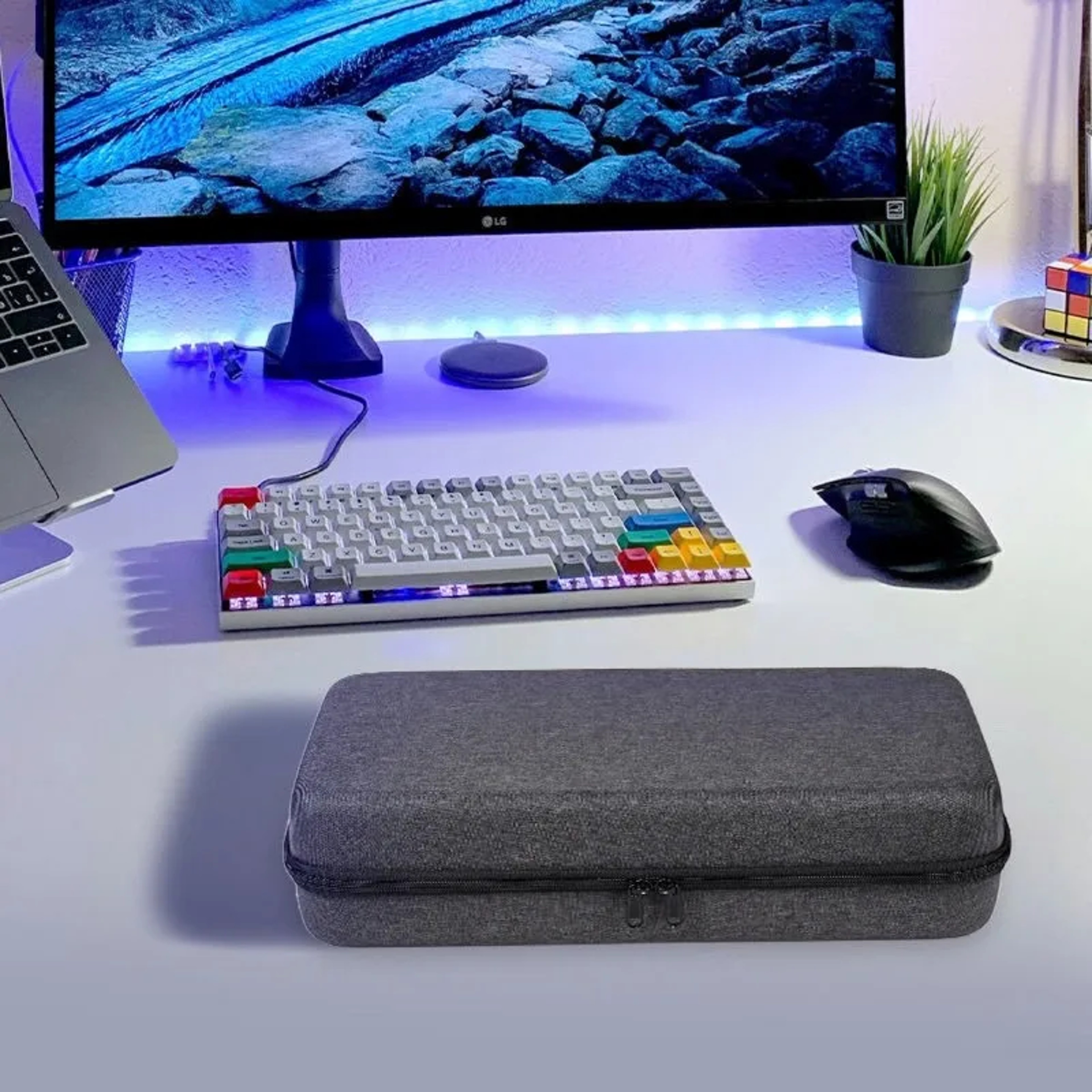 Portable EVA Hard Case Antifall Mechanical Keyboard Case Thickened Storage Bag 0