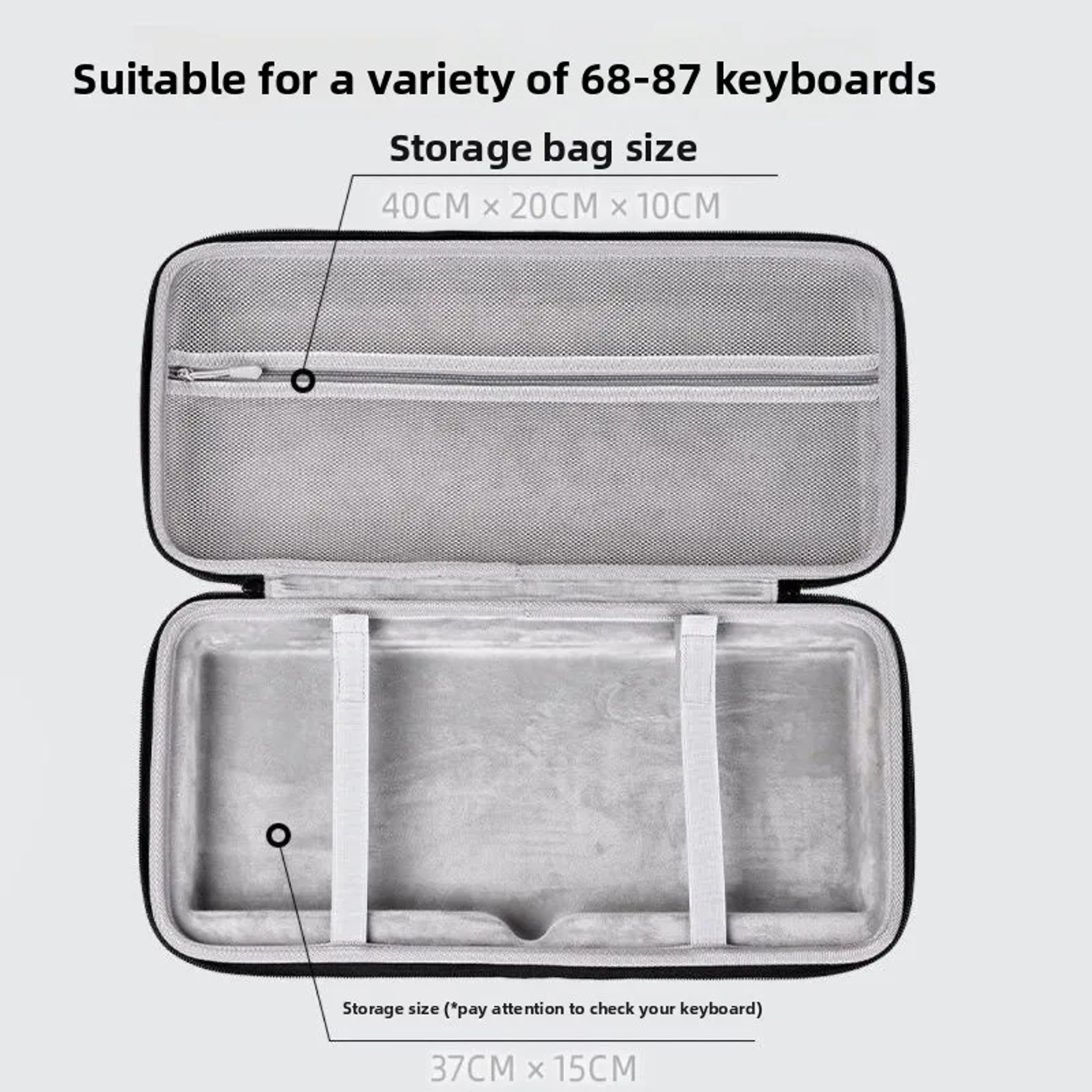 Portable EVA Hard Case Antifall Mechanical Keyboard Case Thickened Storage Bag 6