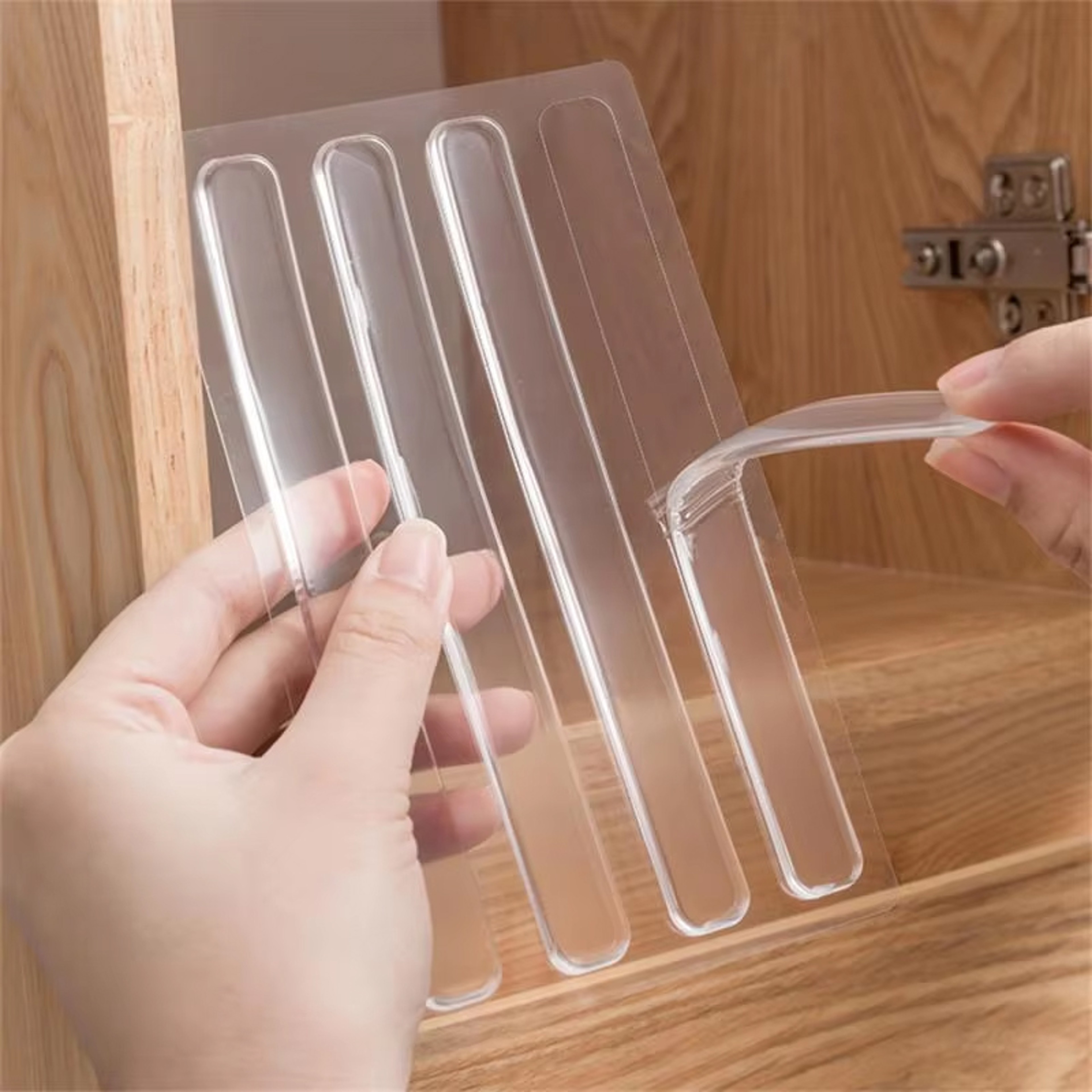 Self Adhesive Buffer Bumper, Mute Protection Pad, Anti-collision Silicone Door Stopper for Cabinets, Drawers, Toilets – view 1