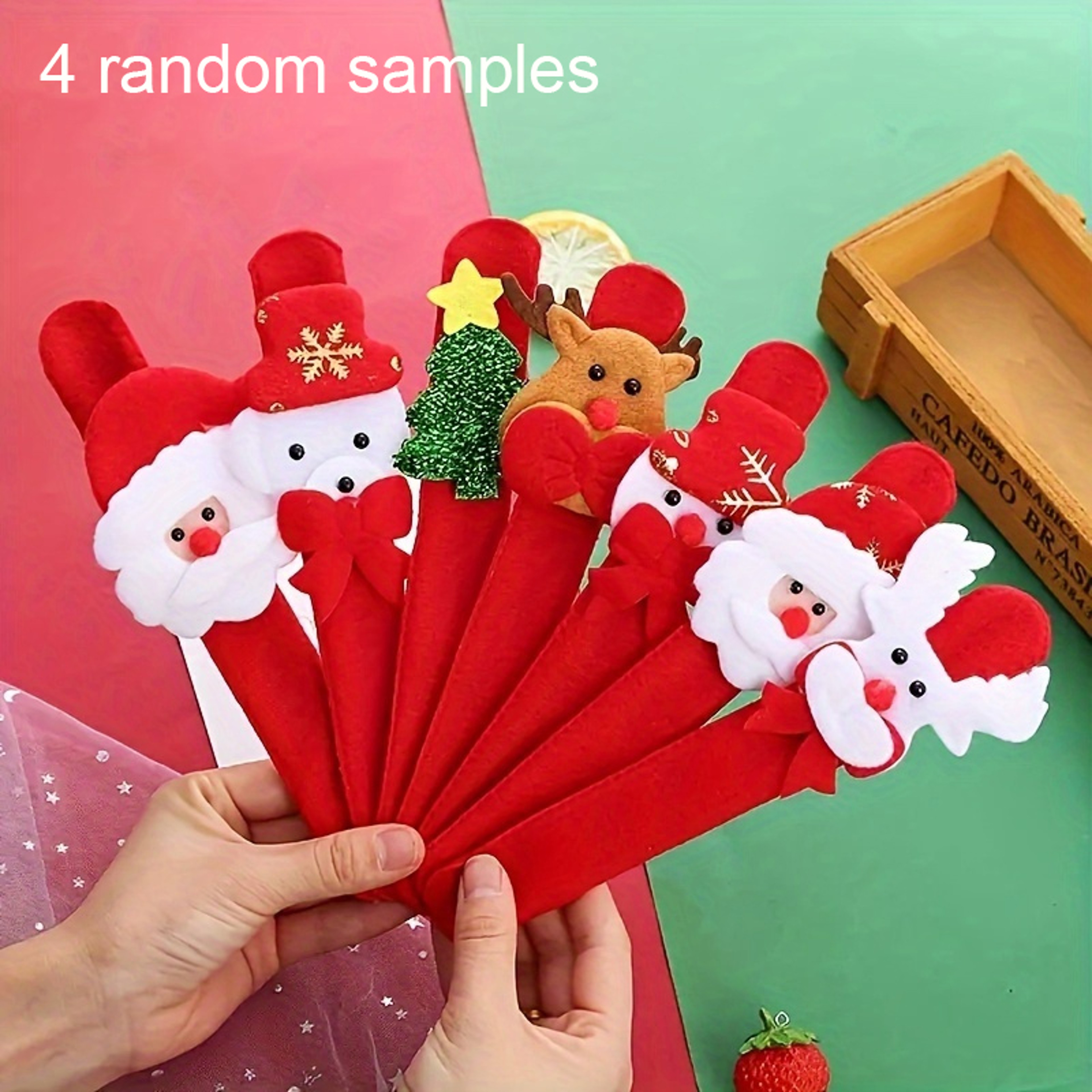 Christmas Clapping Bracelets Set, Snowman, Reindeer, Bear, Holiday Party Gifts and Decorations – view 7