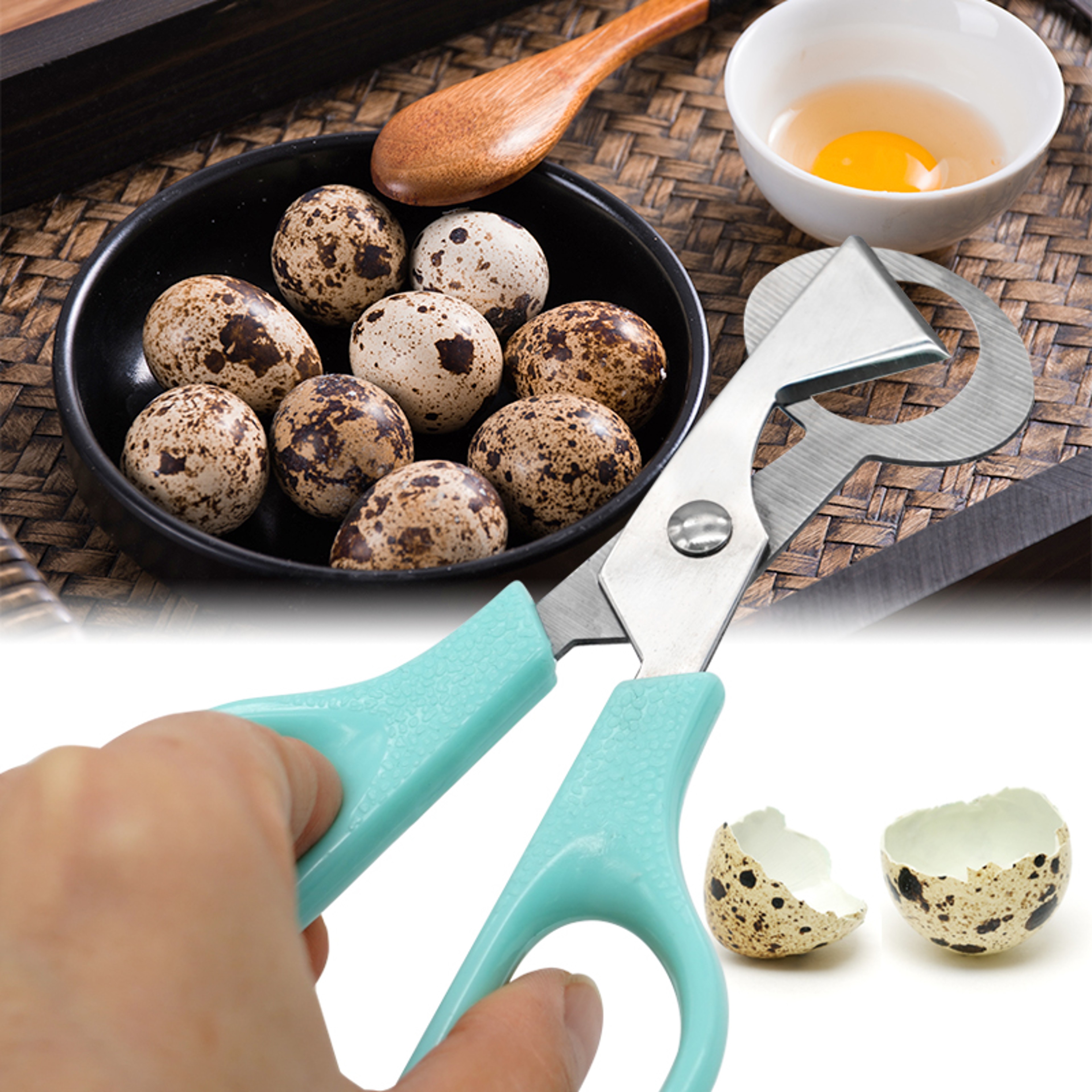 Stainless Steel Quail Egg Shell Scissors Multifunction Kitchen Tool Cutter 5
