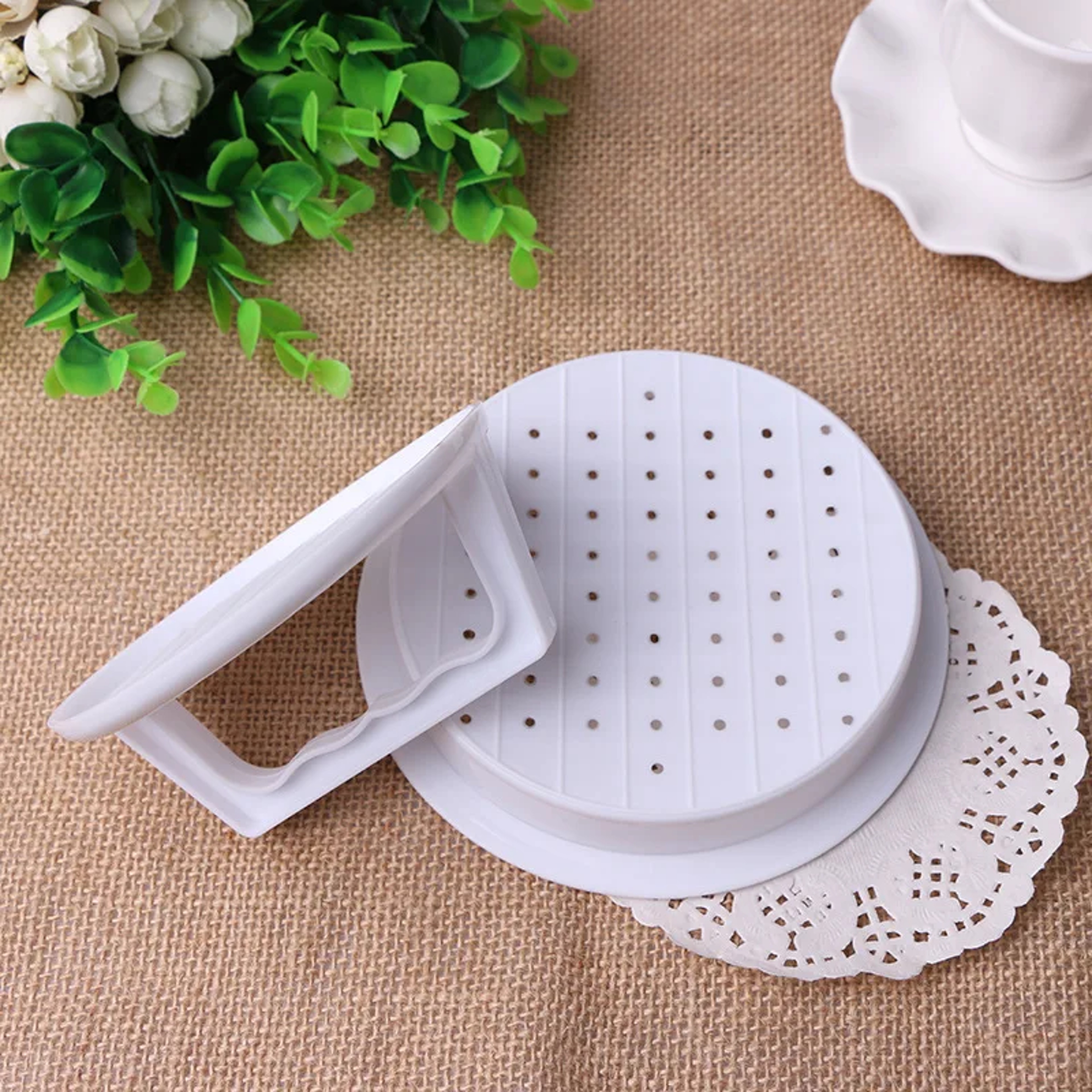 Meat Patty Press Kitchen Tool, Plastic Burger Maker Mould for Grill & BBQ – view 2