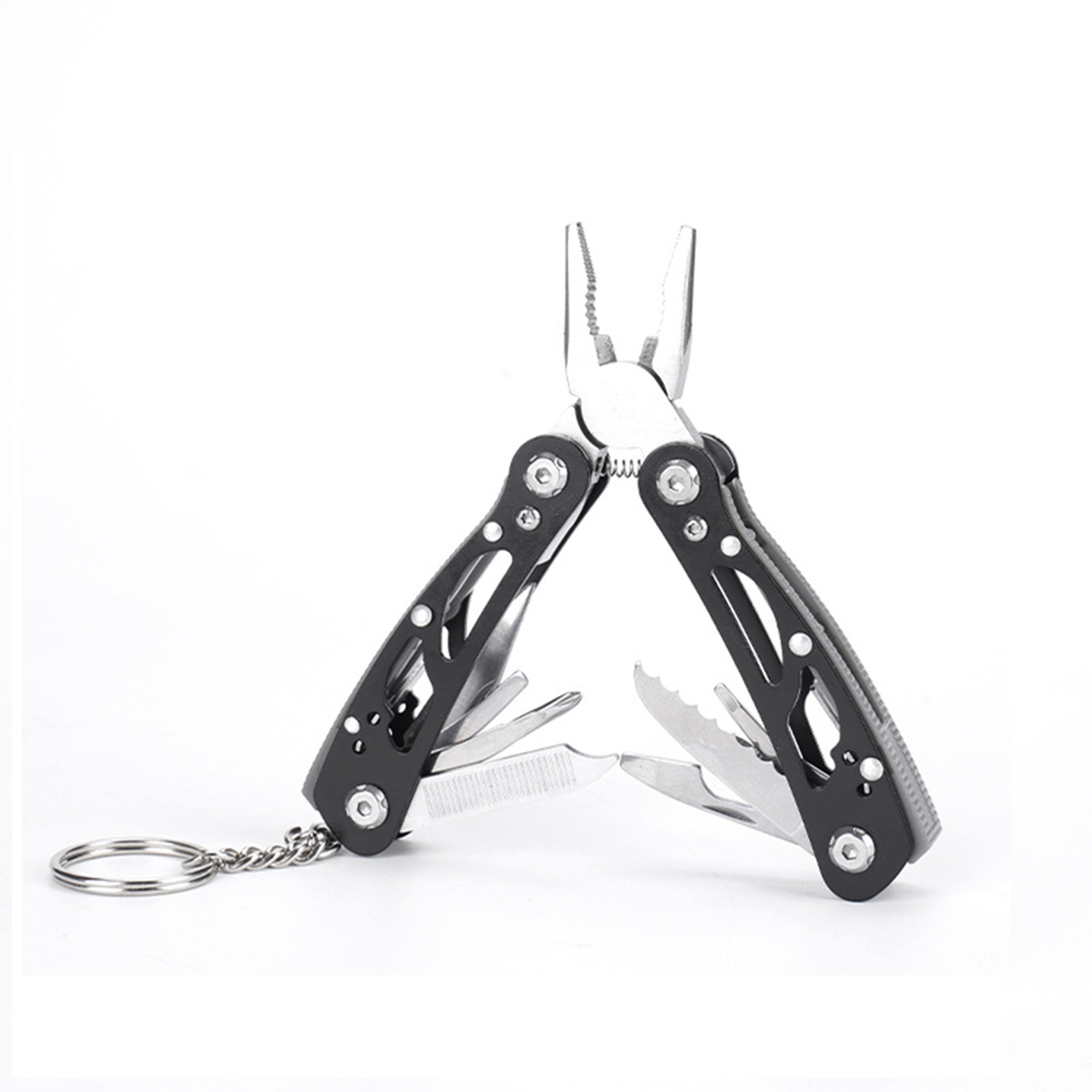 Outdoor Camping Knife Multifunction Pocket Pliers Tool Set Survival Scissors Foldable Saw Screwdriv 1