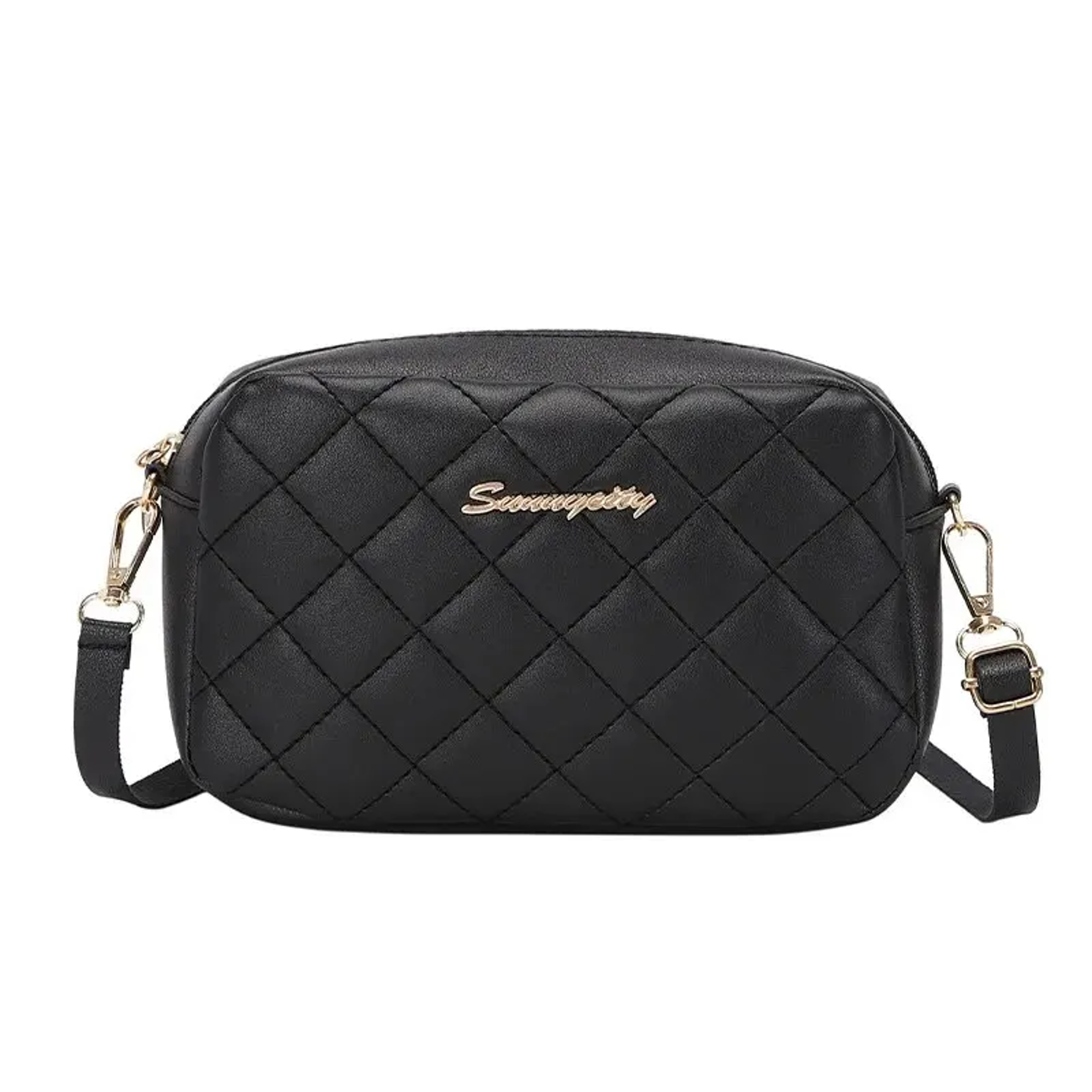 Embroidered Camera Bag Christmas Womens Fashion New Checkered Crossbody 4