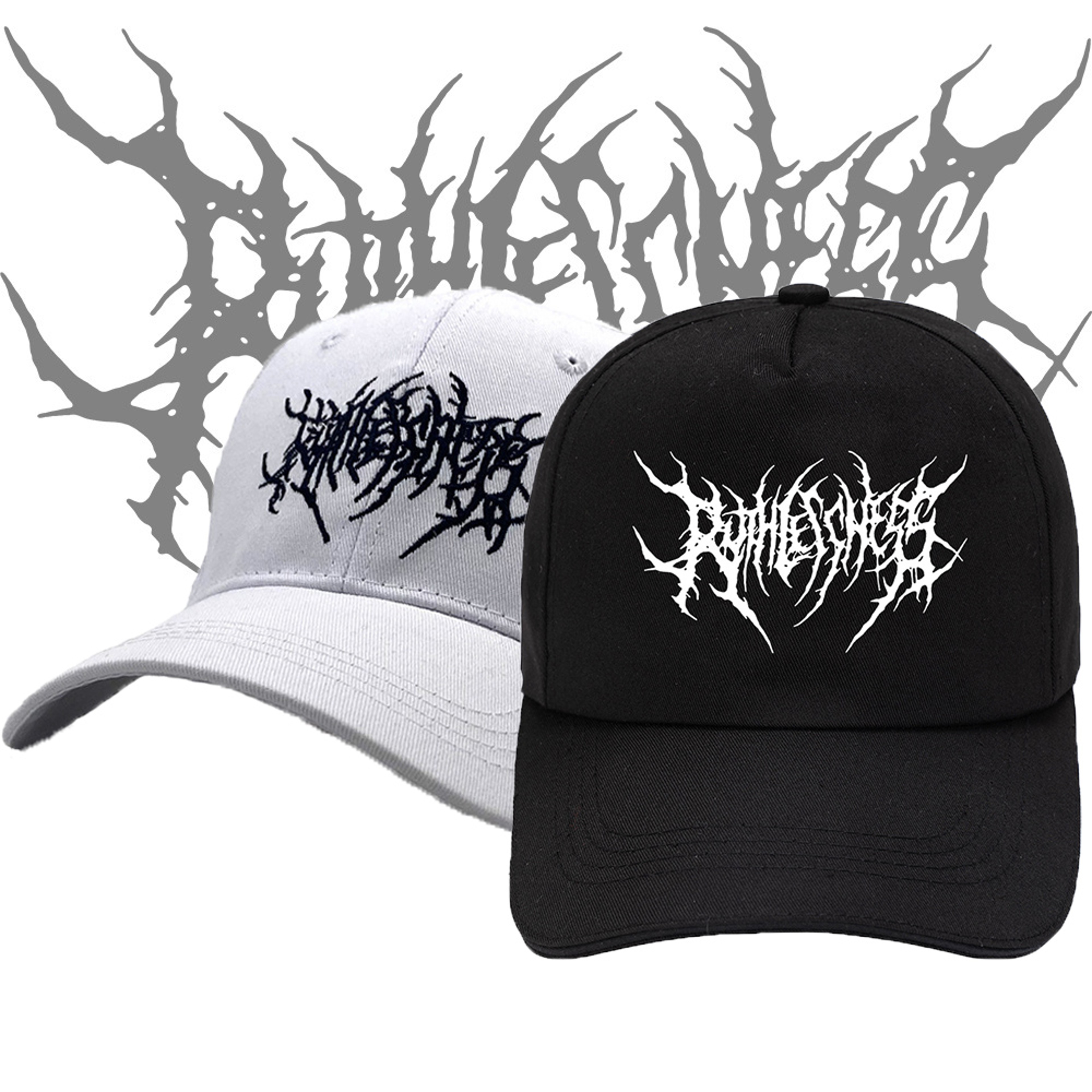 Cotton Fashion Embroidery Frauen Baseball Cap Gothic Street Punk Black Sports Caps Hip Hop Snapback 0