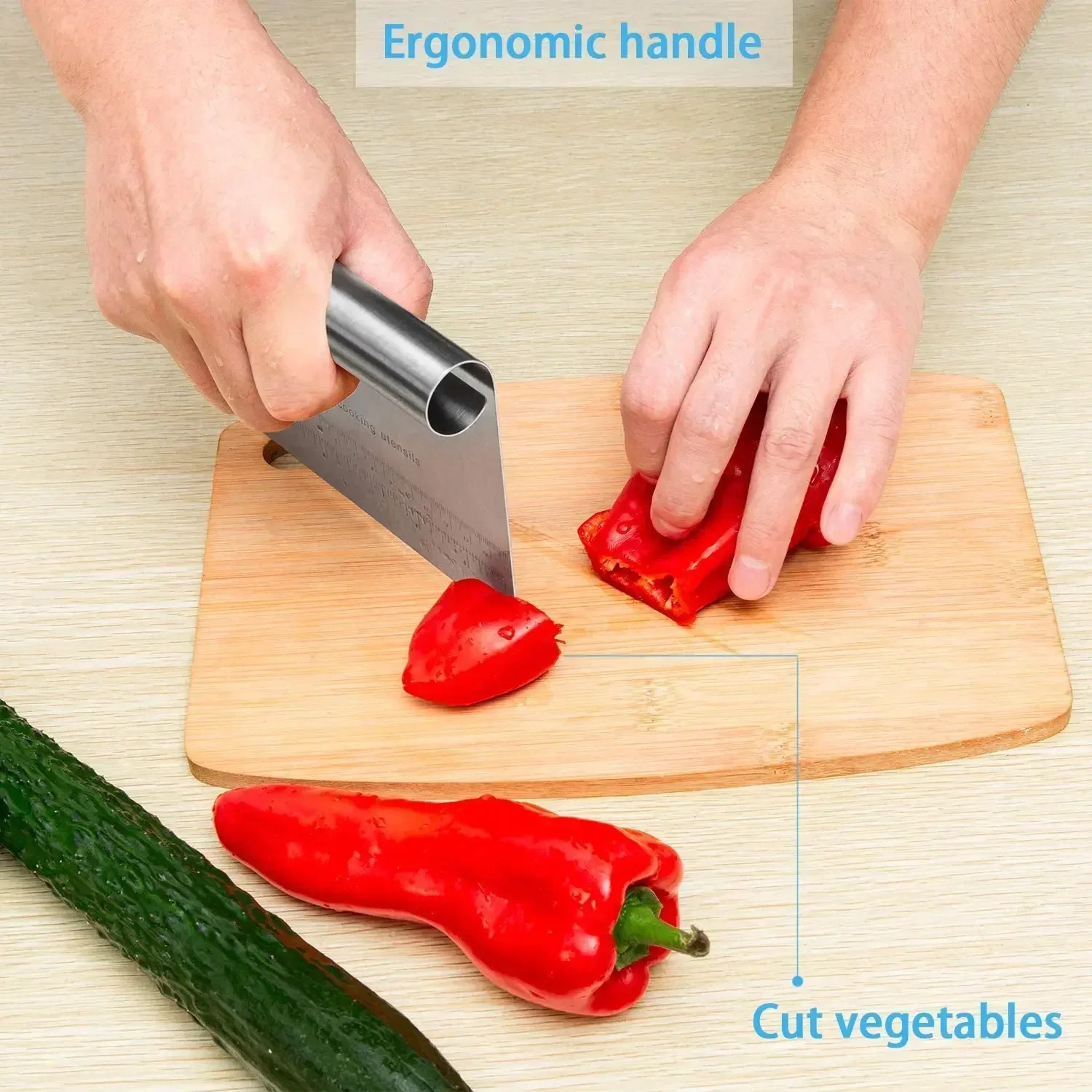 Stainless Steel Cake Scraper, Dough Fondant Spatulas for Baking – view 4