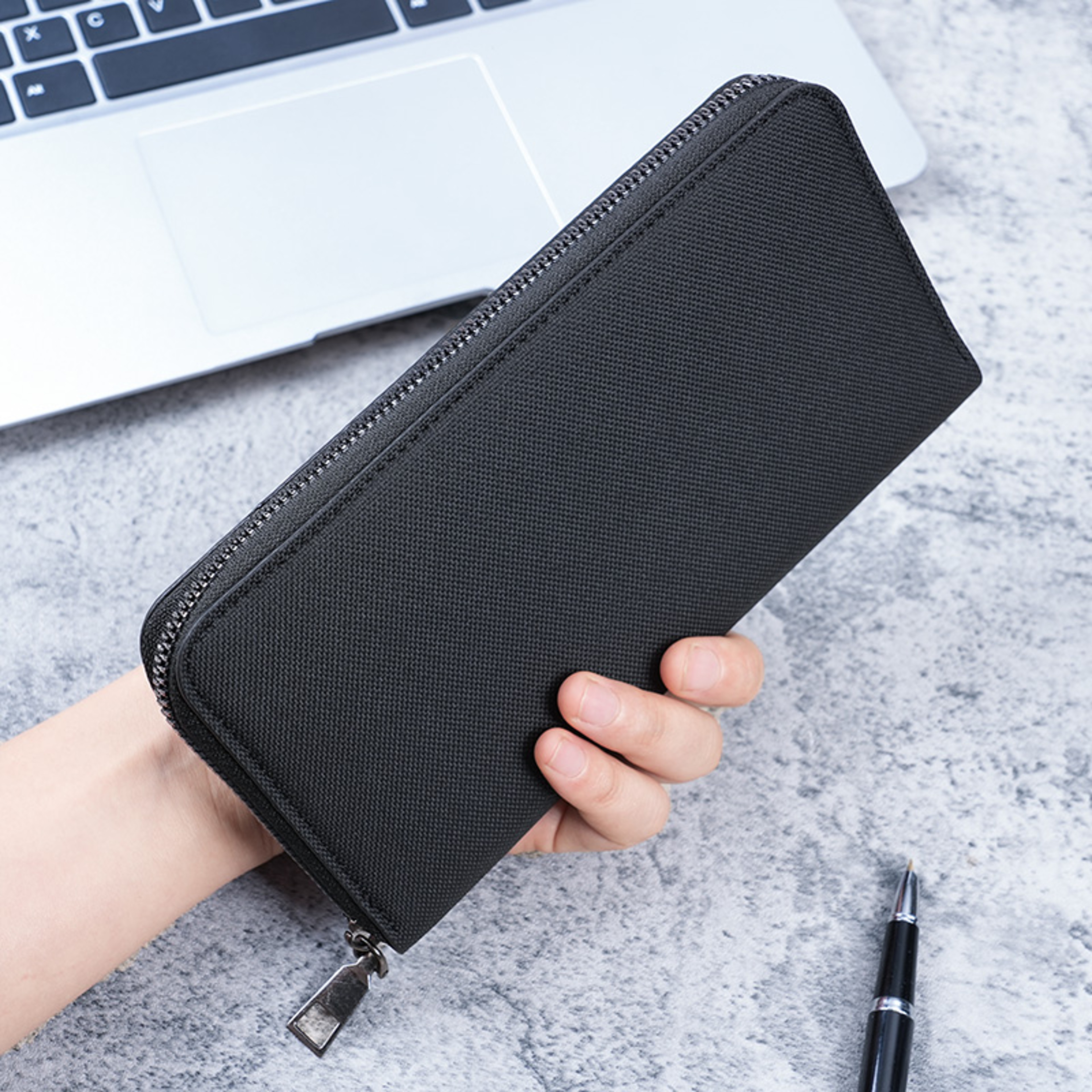 MultiCard Business Wallet For Men Large Capacity Zipper Clutch 2