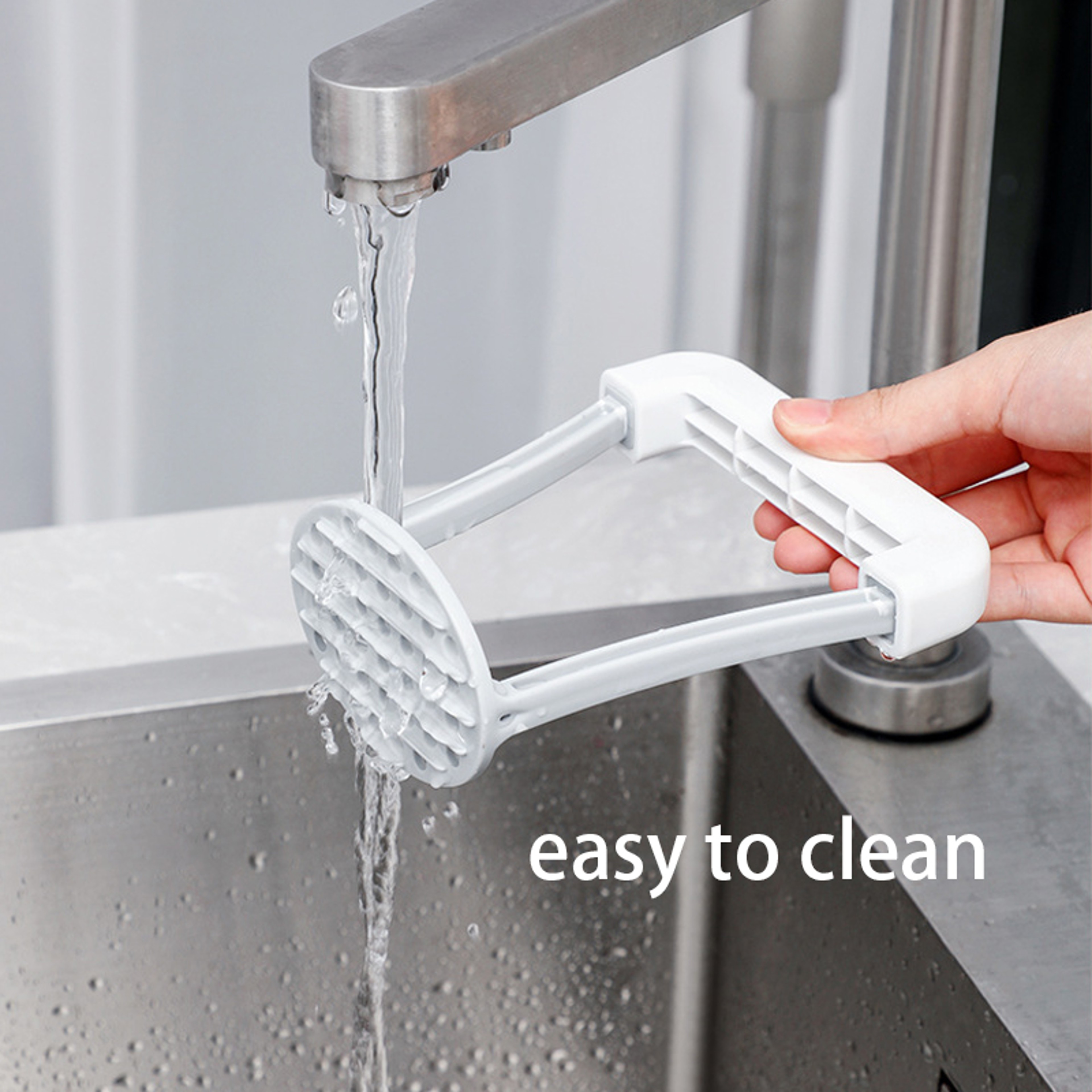 Durable Manual Potato Masher With NonSlip Handle Vegetable Ricer Kitchen Gadget For Smooth Mashed P 4