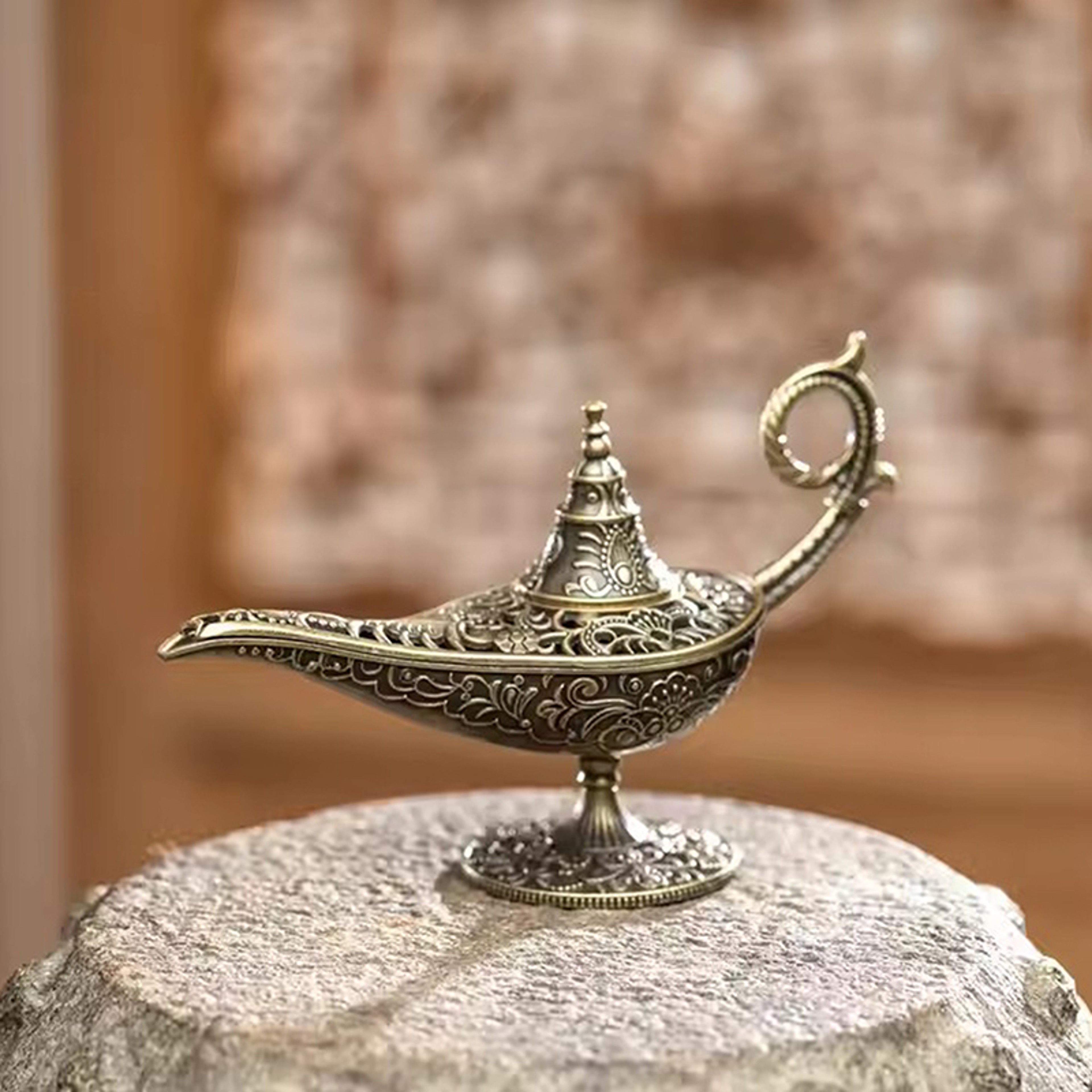 Vintage Metal Incense Burner Antique Style Lamp Scented Candle Holder Ideal Home Decor Gift 2