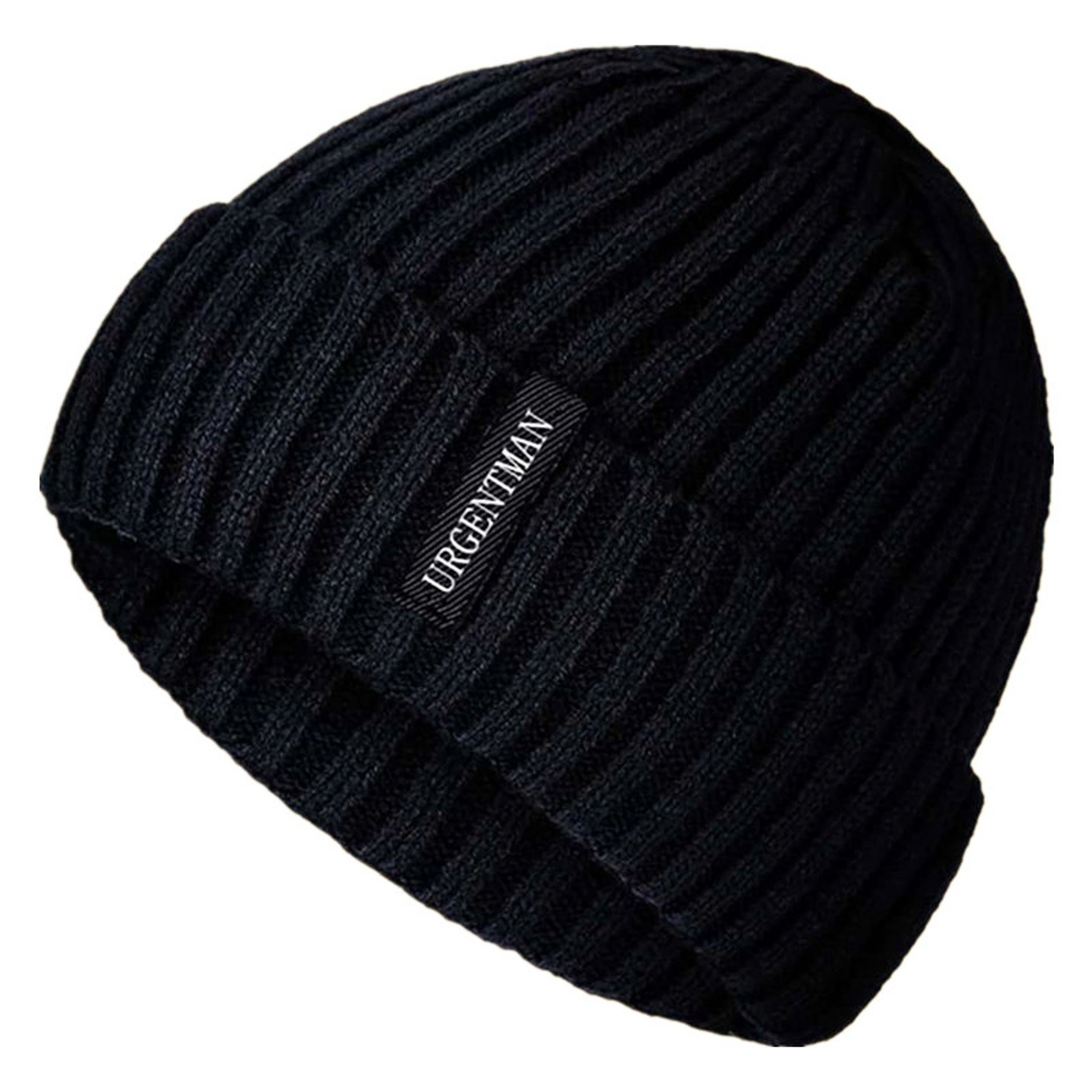 Stylish Plush Fur Lined Beanie Hat For Men  Women Warm Winter Caps Thick Knitted Casual Hats 0