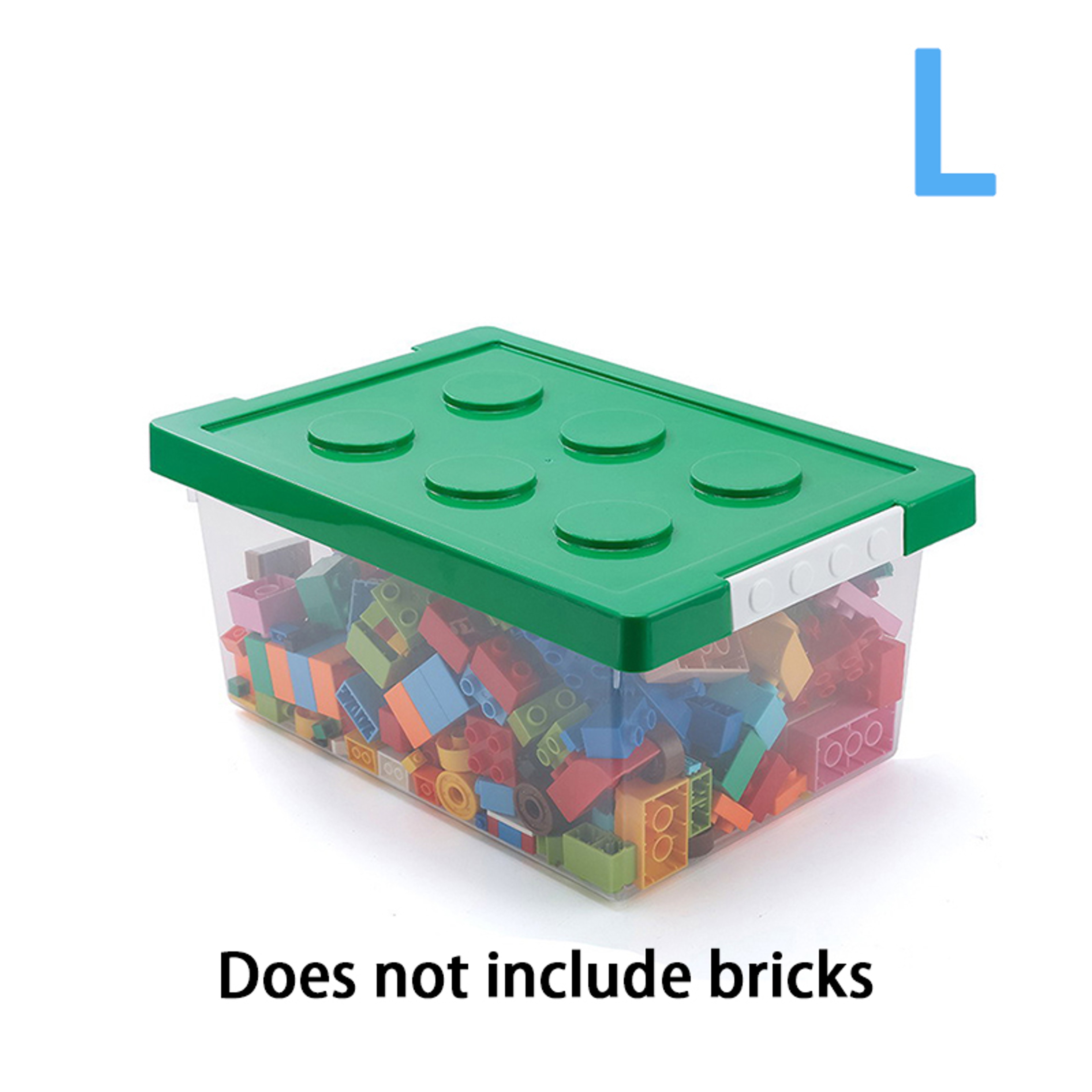Stackable Kids Toy Organizer, Building Block Storage Box, Block Case Container, Stationary Holder, Sundries Snack Box – view 7