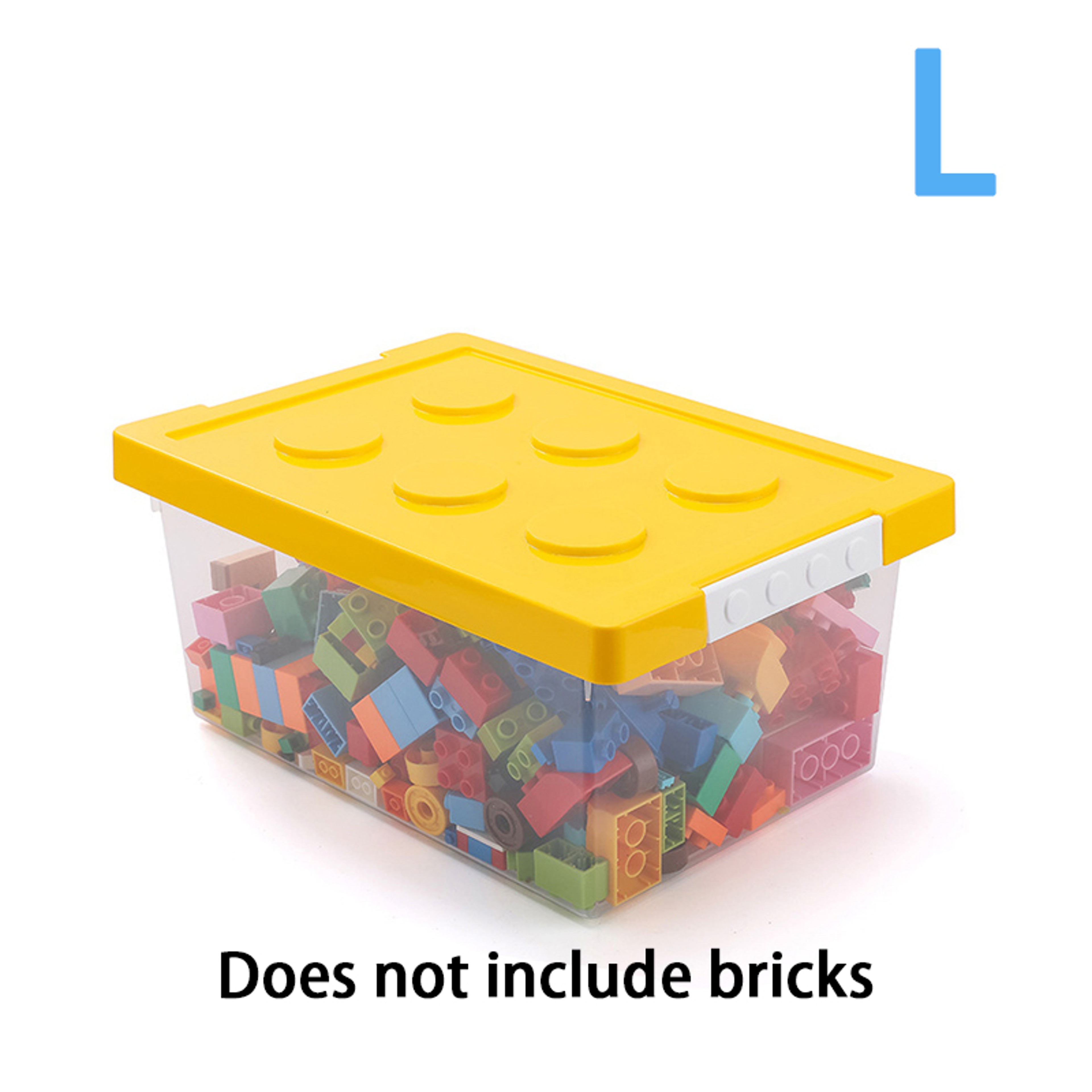 Stackable Kids Toy Organizer, Building Block Storage Box, Block Case Container, Stationary Holder, Sundries Snack Box – view 12