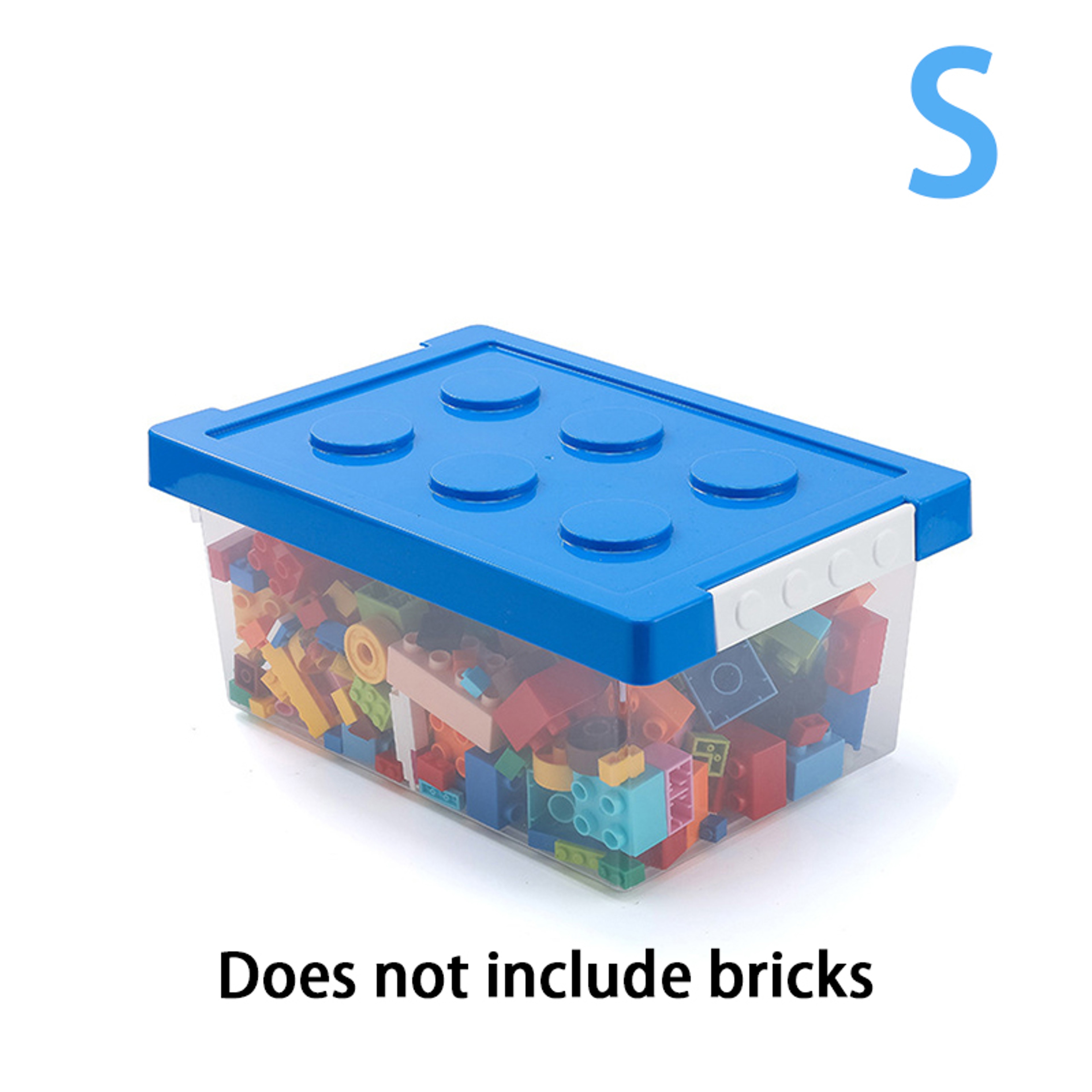 Stackable Kids Toy Organizer, Building Block Storage Box, Block Case Container, Stationary Holder, Sundries Snack Box – view 13