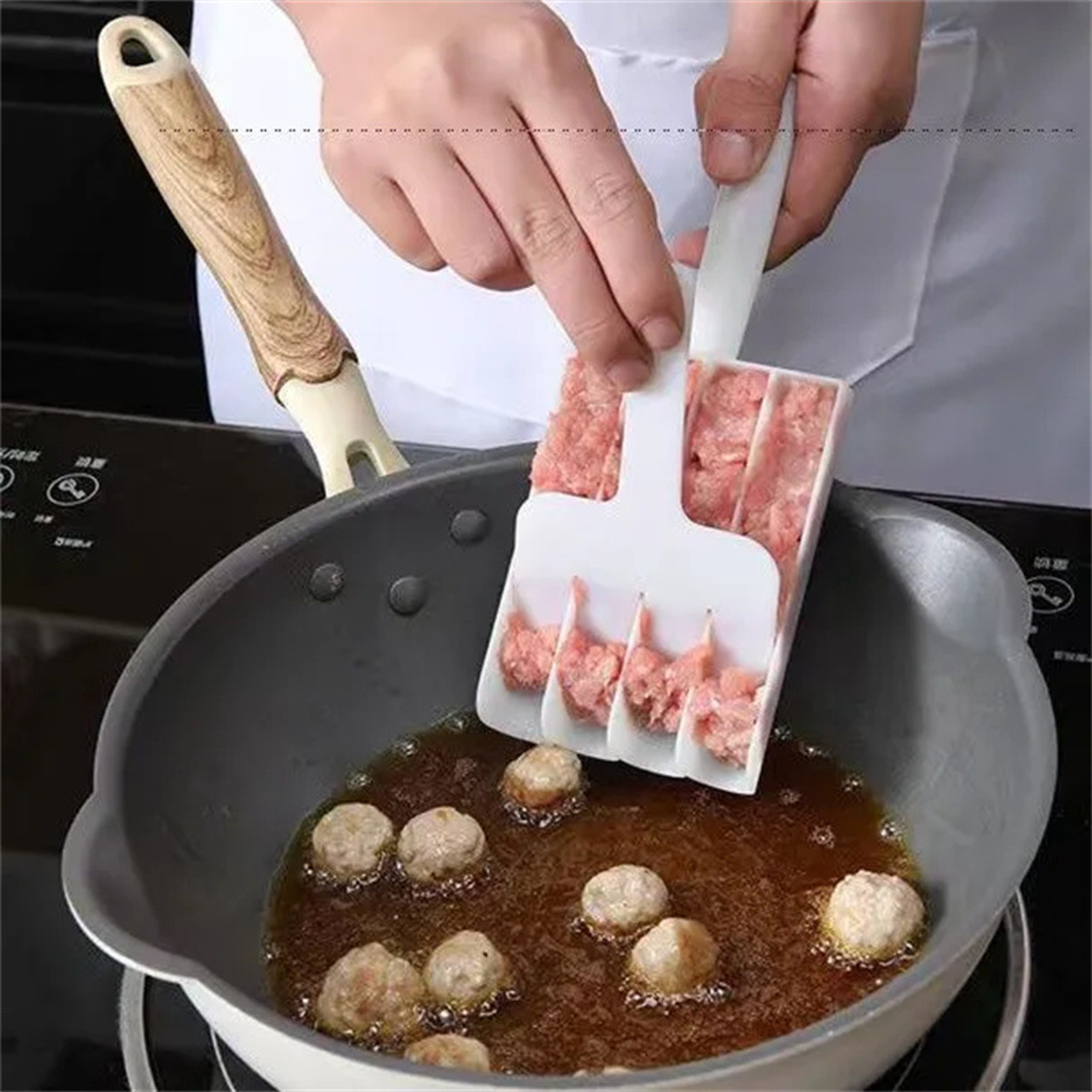 Fish Meatball Mold, Plastic Kitchen Rice Ball Maker, Dumplings Filling Tool – view 1