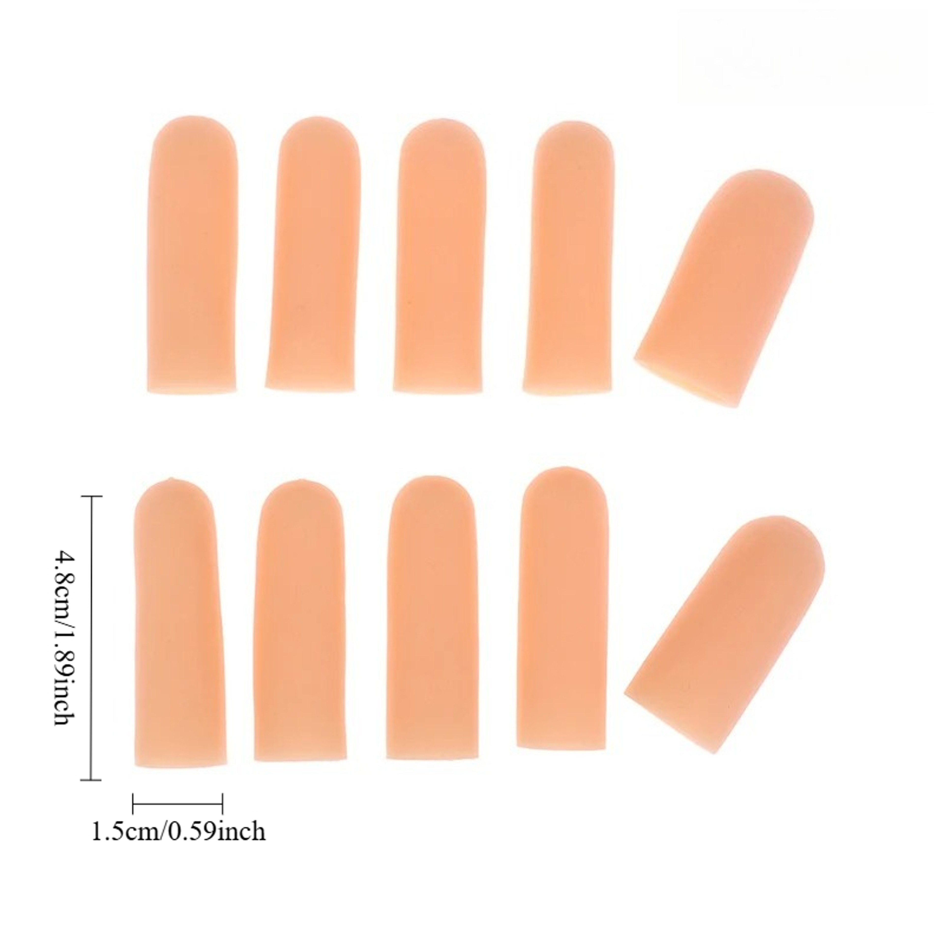 Heat Resistant Gel Tube Anti Cut Silicone Finger Protector, Hand Bandage Cooking Kitchen Tools – view 4