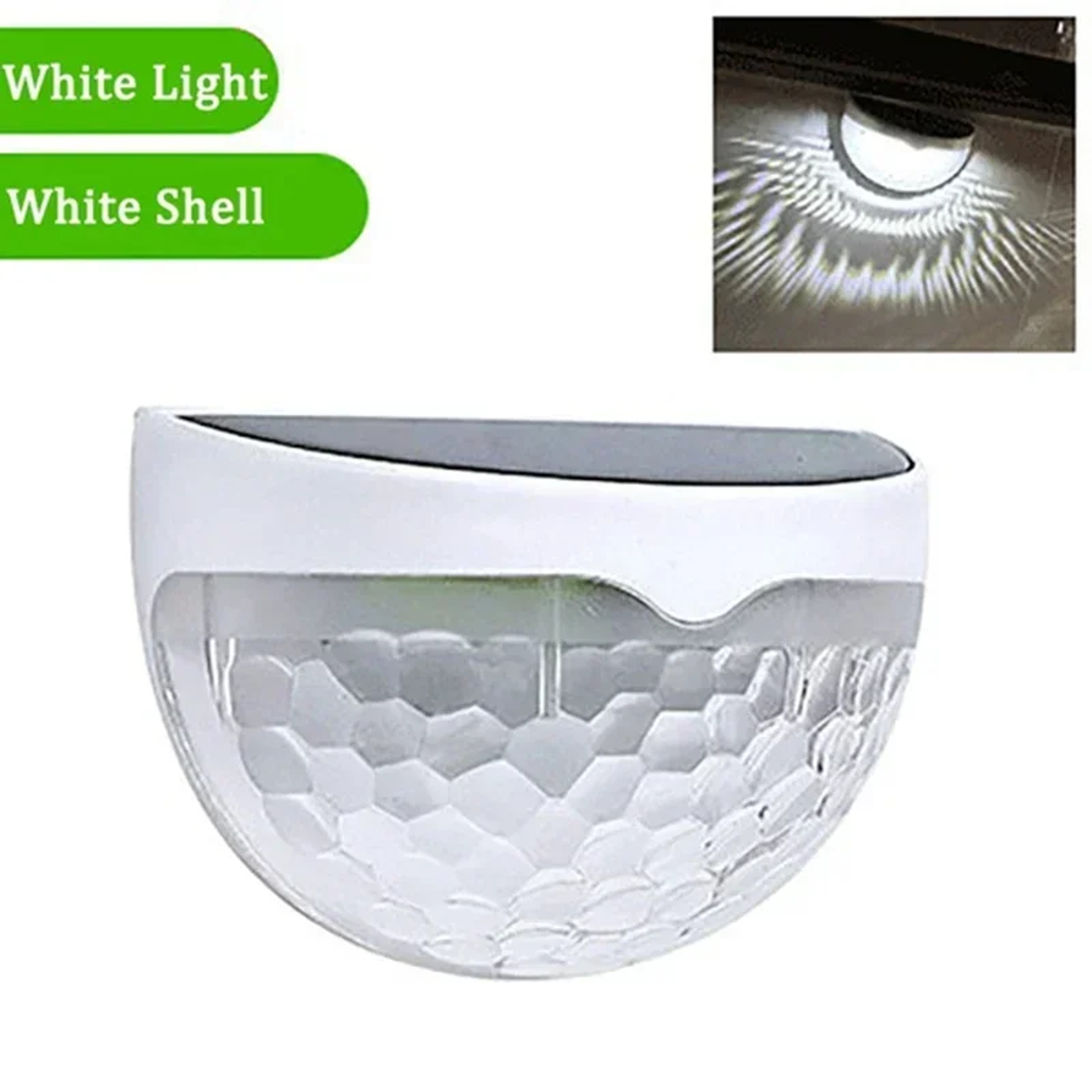 LED Solar Lights Outdoor Pack Waterproof Solar Fence Lamp Garden Energy Wall Lamps 8