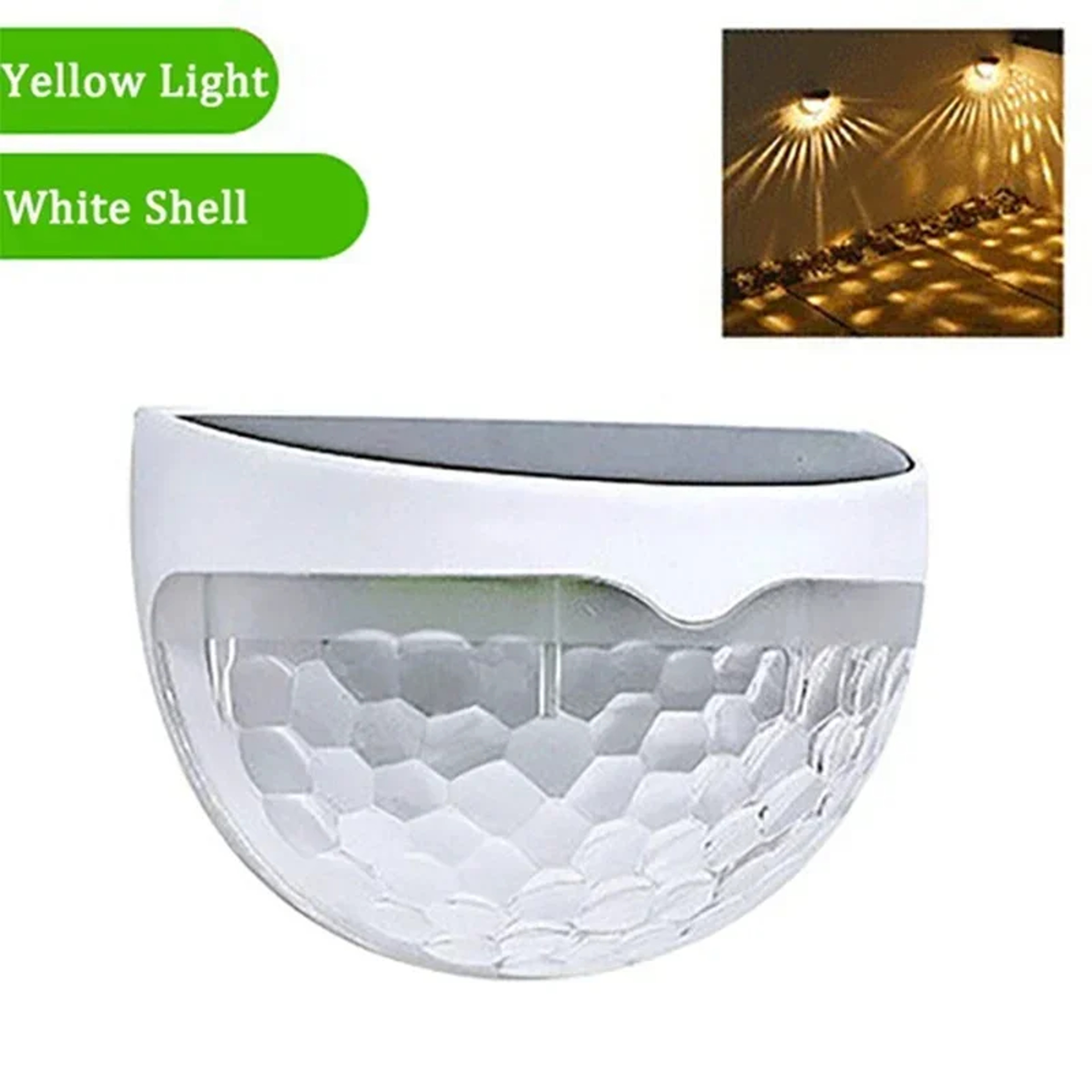 LED Solar Lights Outdoor Pack Waterproof Solar Fence Lamp Garden Energy Wall Lamps 9