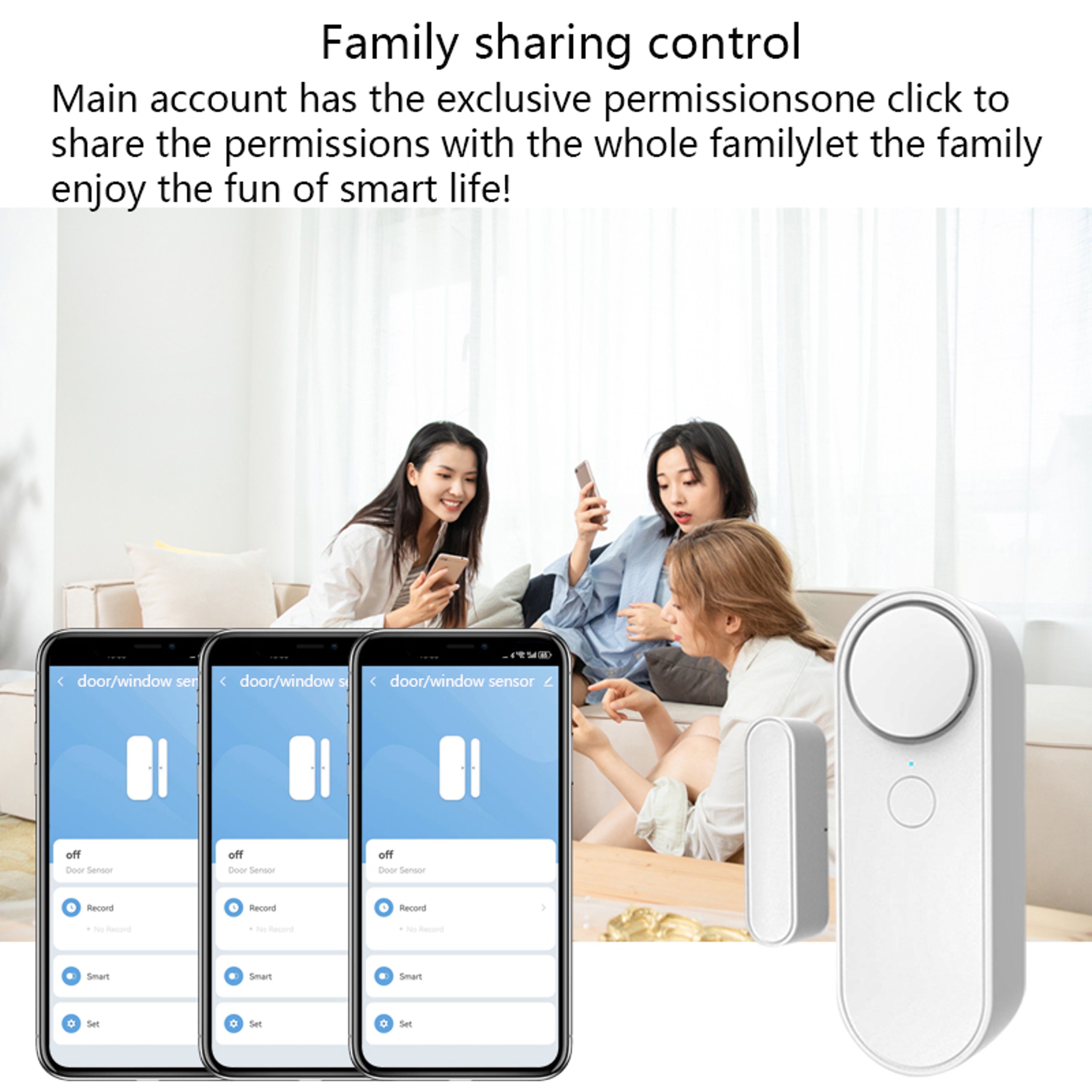 Entry Security Tuya Wifi Door Sensor Window Open Closed Detectors Siren Home Alarm System Independe