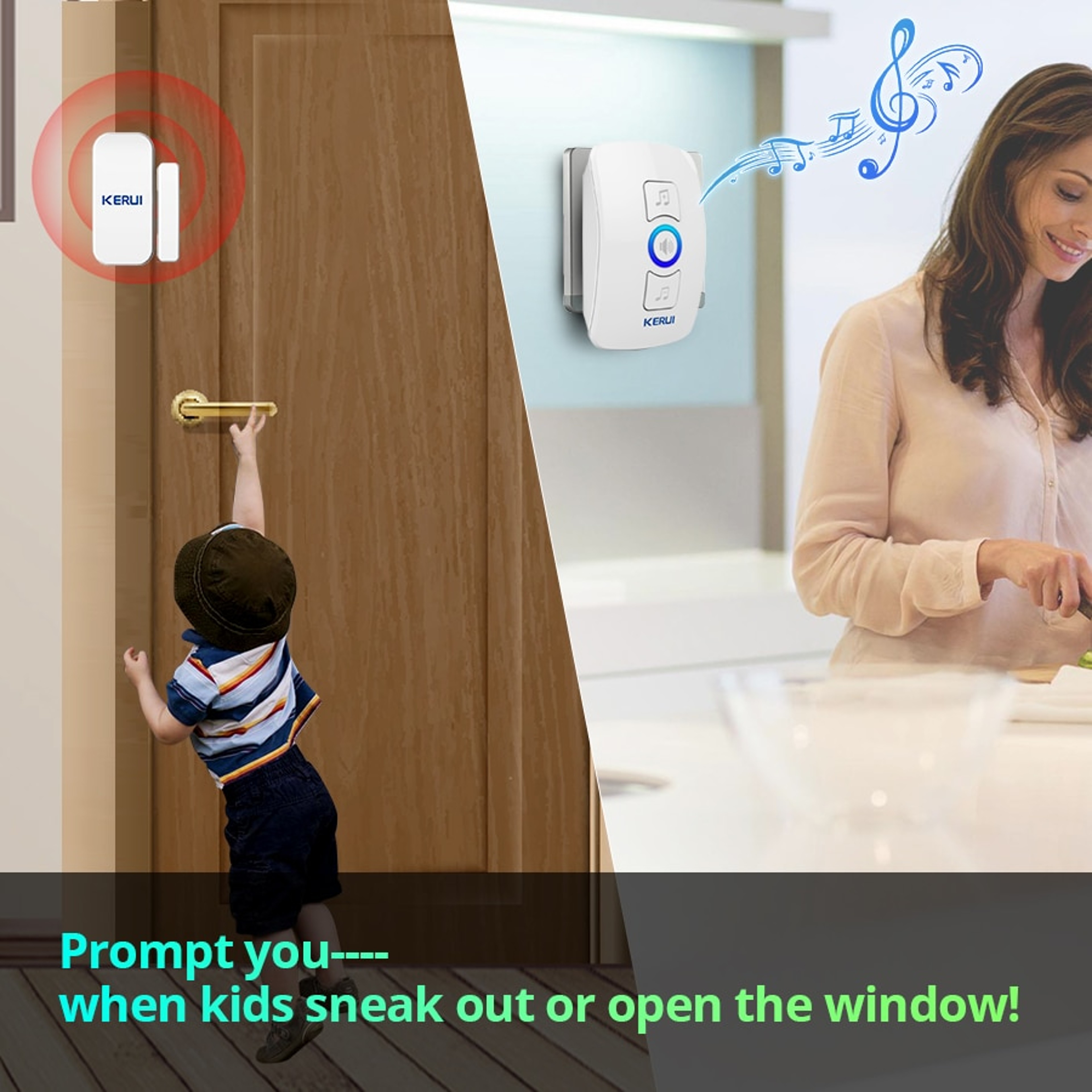 Smart Wireless Doorbell With AntiTheft Alarm Wide Range Secure Your Home With Customizable Welcome  1