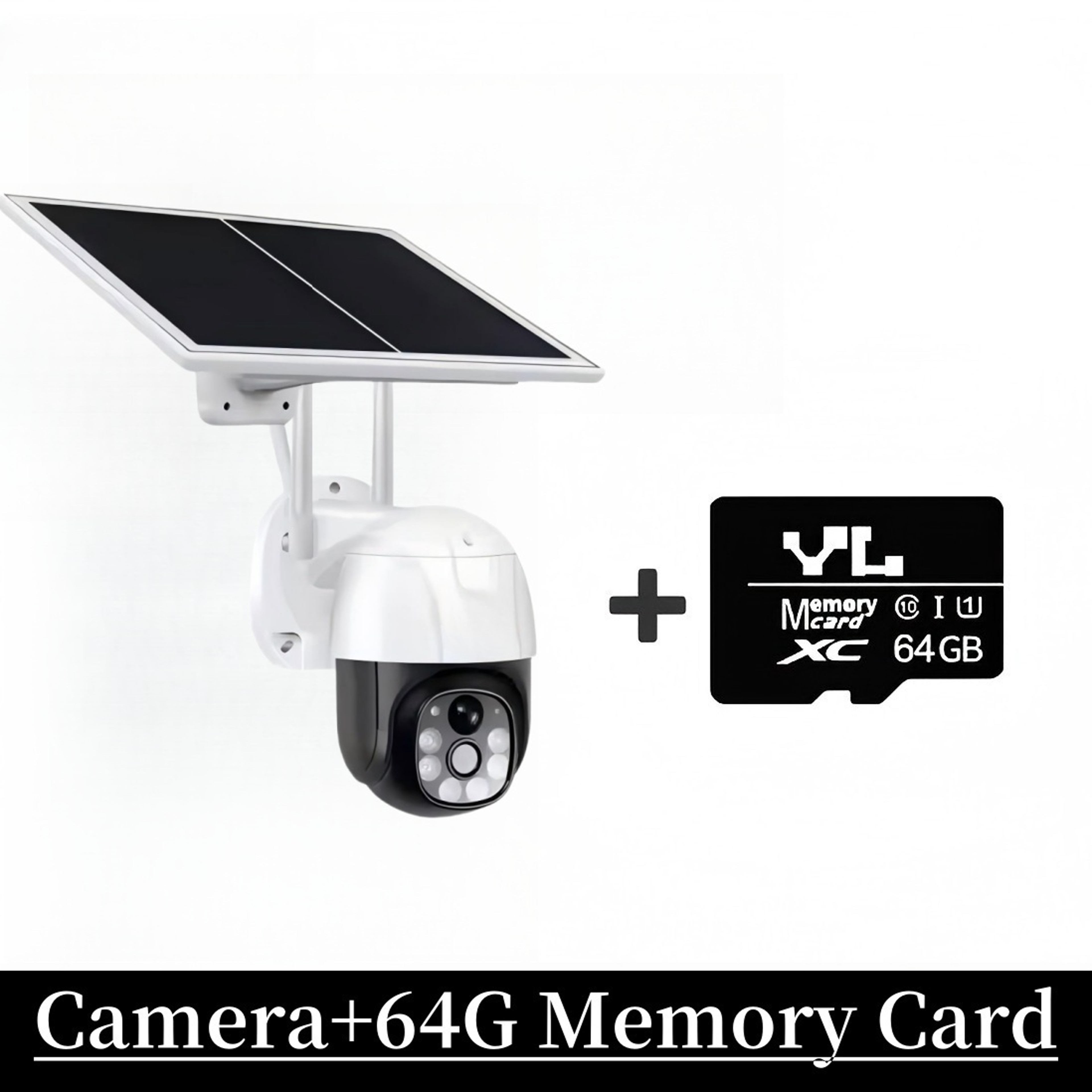 Outdoor WiFi PTZ Camera HD Wireless Solar IP Camera Builtin Battery Long Time Standby 7