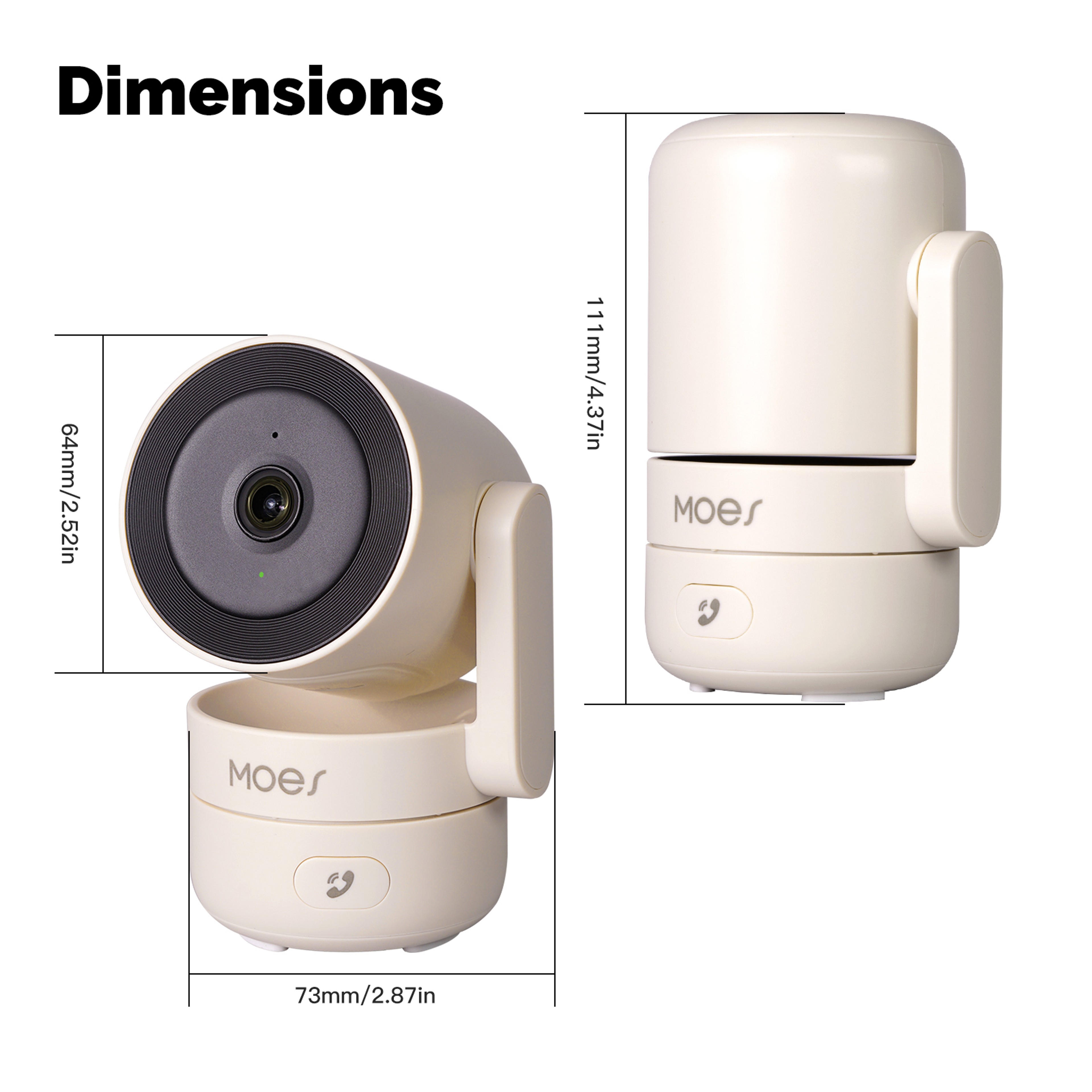 WiFi Indoor PanTilt Smart Security Camera Motion  Sound Detection Infrared Night Vision Panoramic P